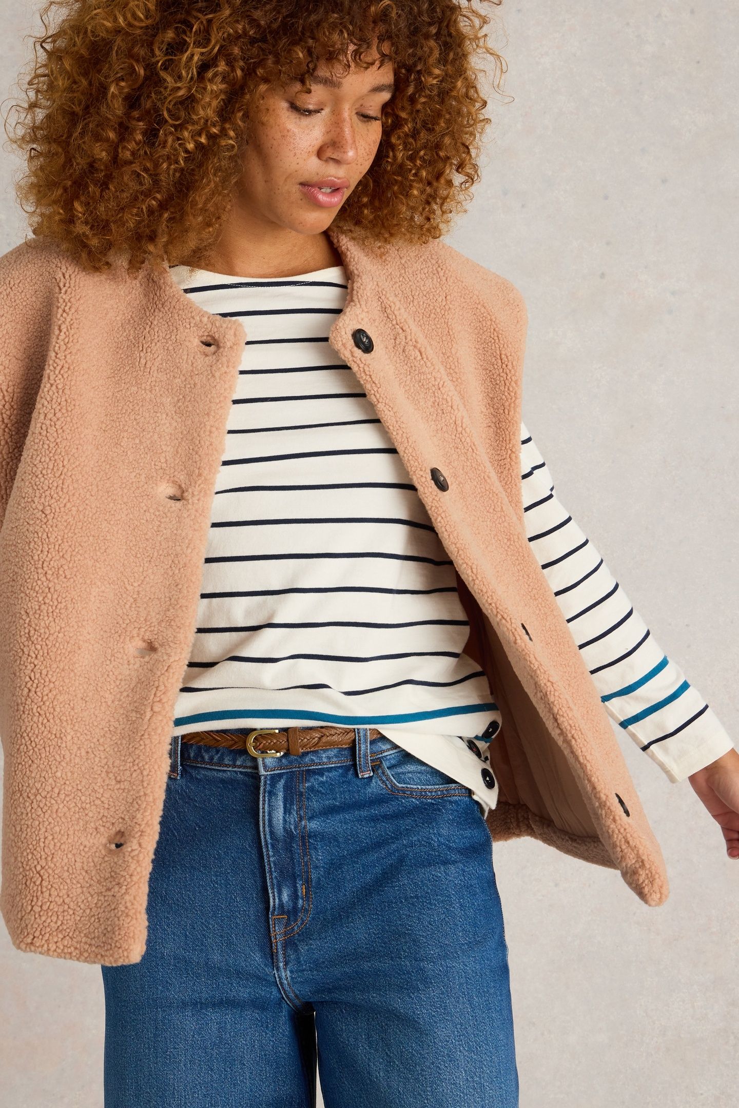 BORG GILET LIGHT NATURAL 2