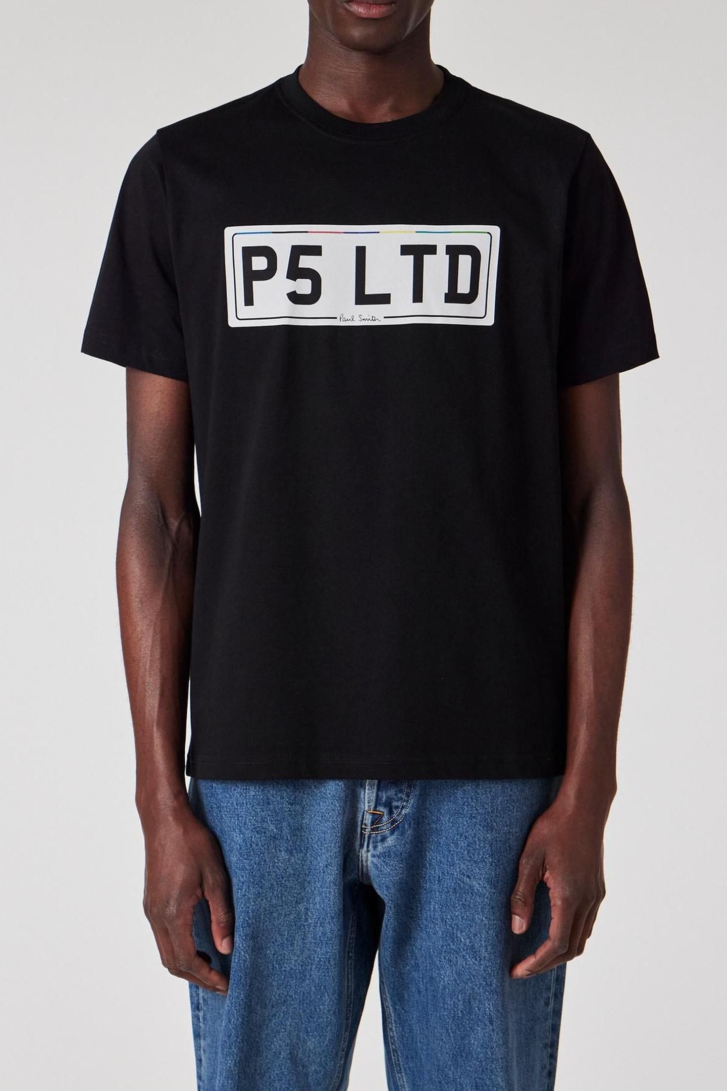 MENS REG FIT SS T SHIRT P5 LTD BLACK 1