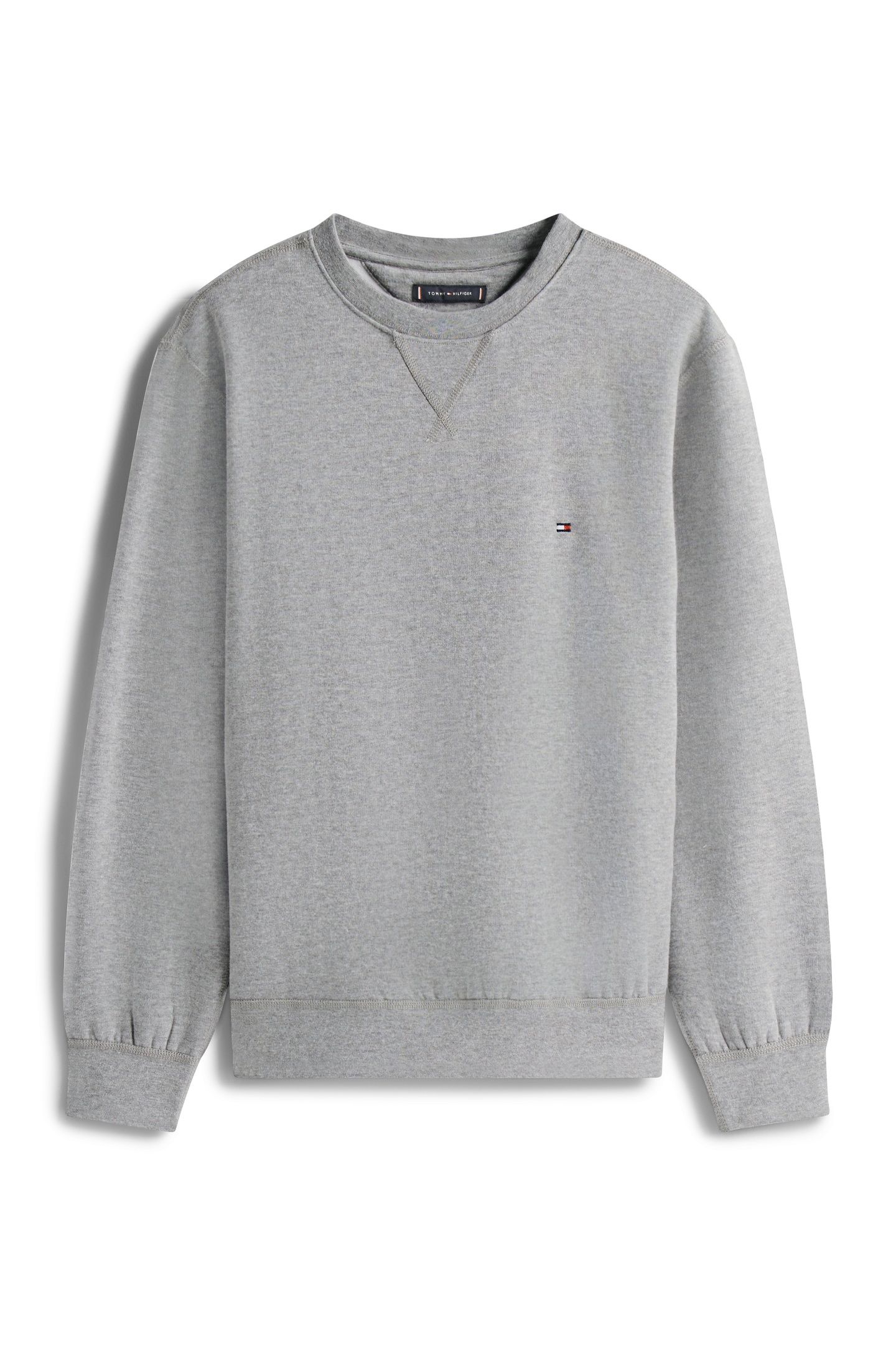 ESSENTIAL FLEECE CREW MEDIUM GREY HEATHER 4