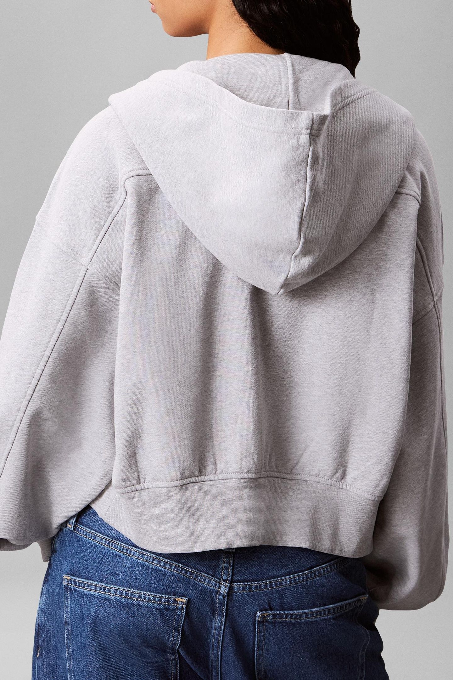 FRENCH TERRY WOVEN GREY HEATHER 2