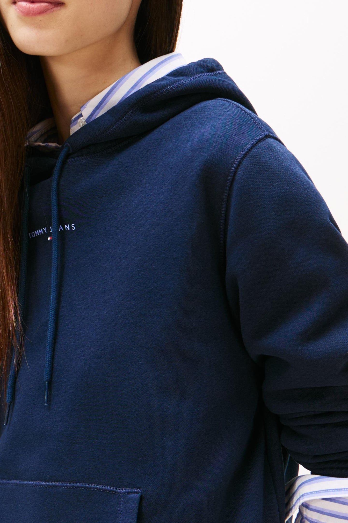 TJW REG LINEAR HOODIE DARK NIGHT NAVY 5