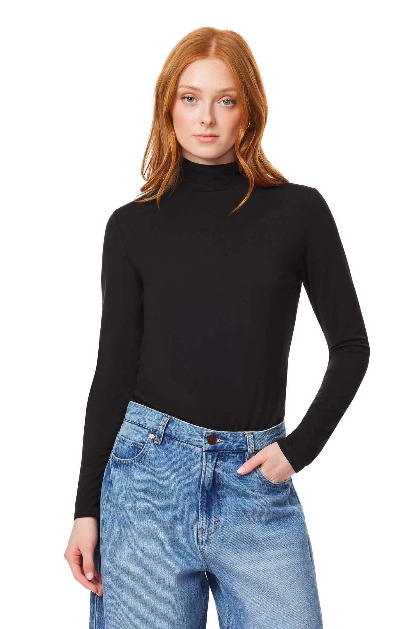 MOCK NECK TOP BLACK NIGHT 6