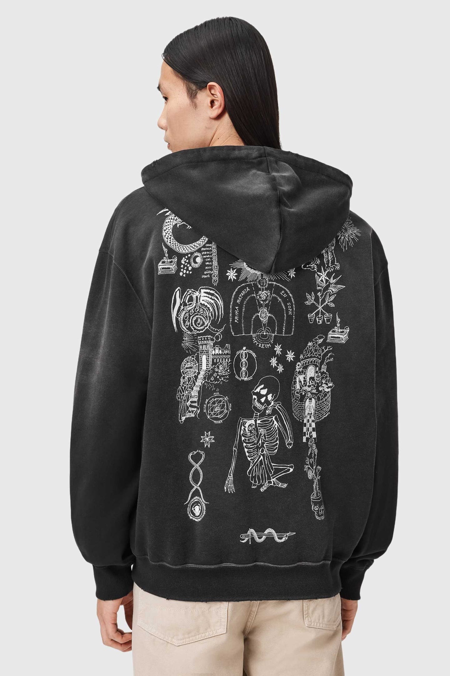 TERRA ZIP THROUGH WASHED BLACK 4