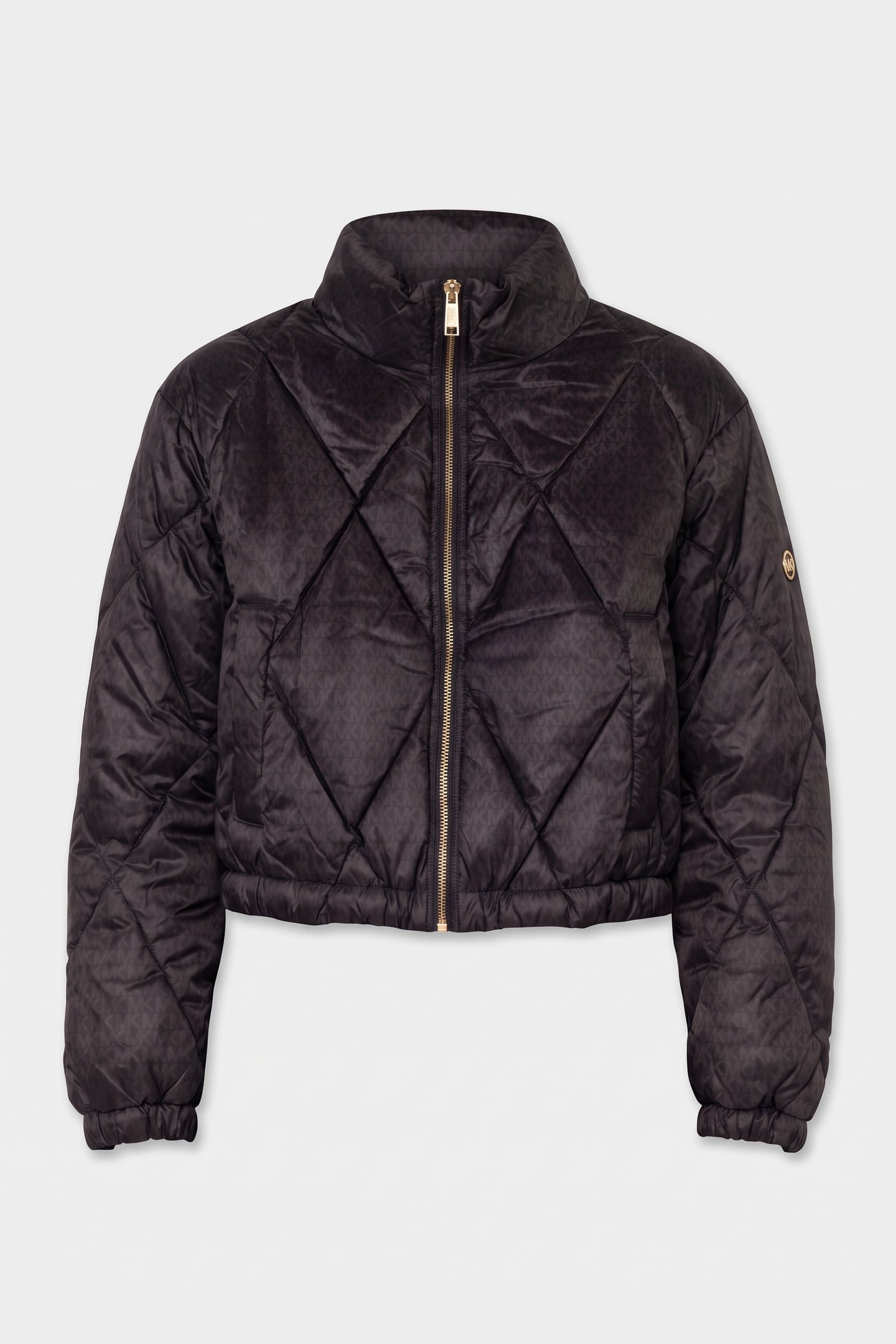 CROPPED QUILTED PUFFER CHOCOLATE 3
