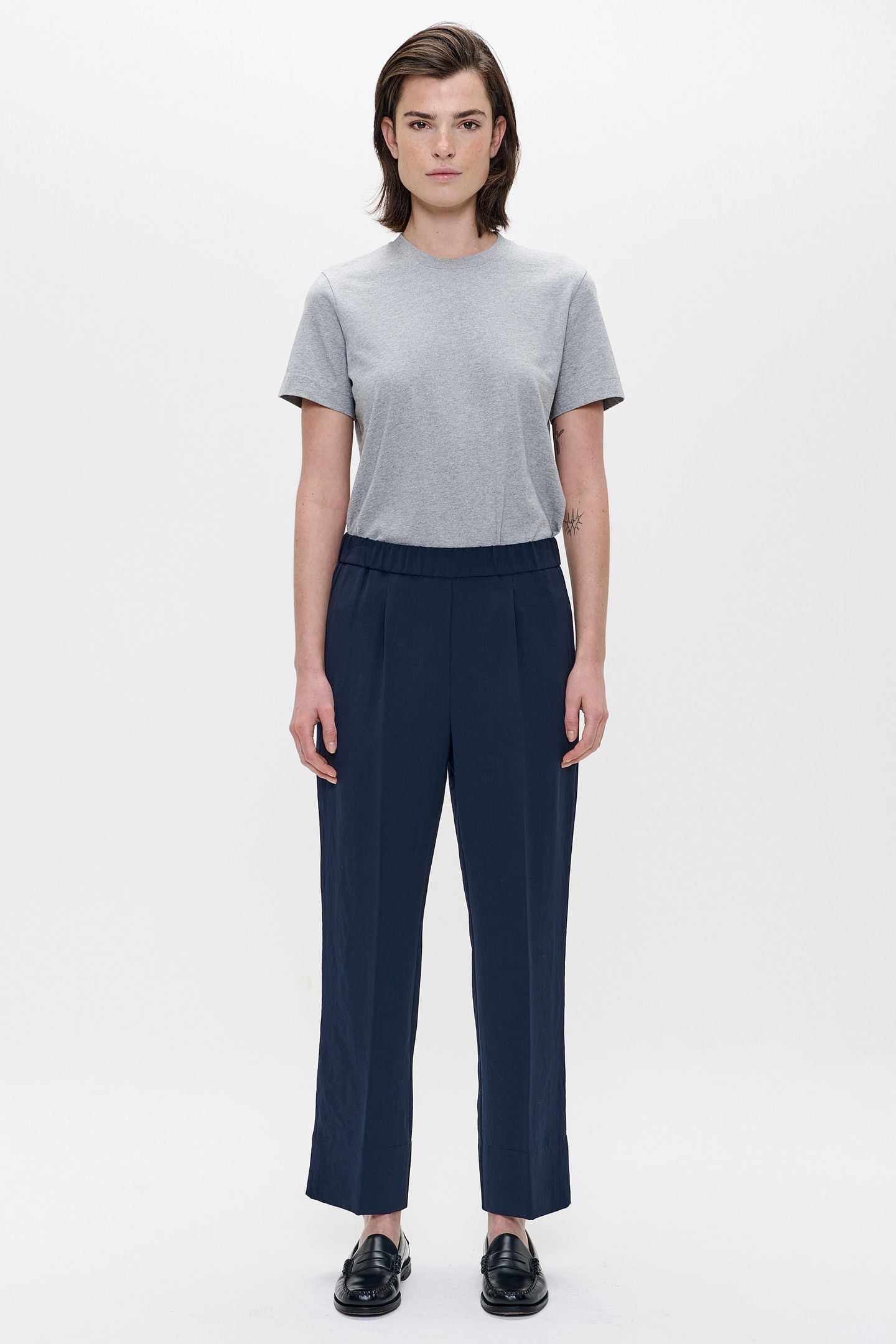 JAPANESE CREPE NEW CHINO MIDNIGHT BLUE 2