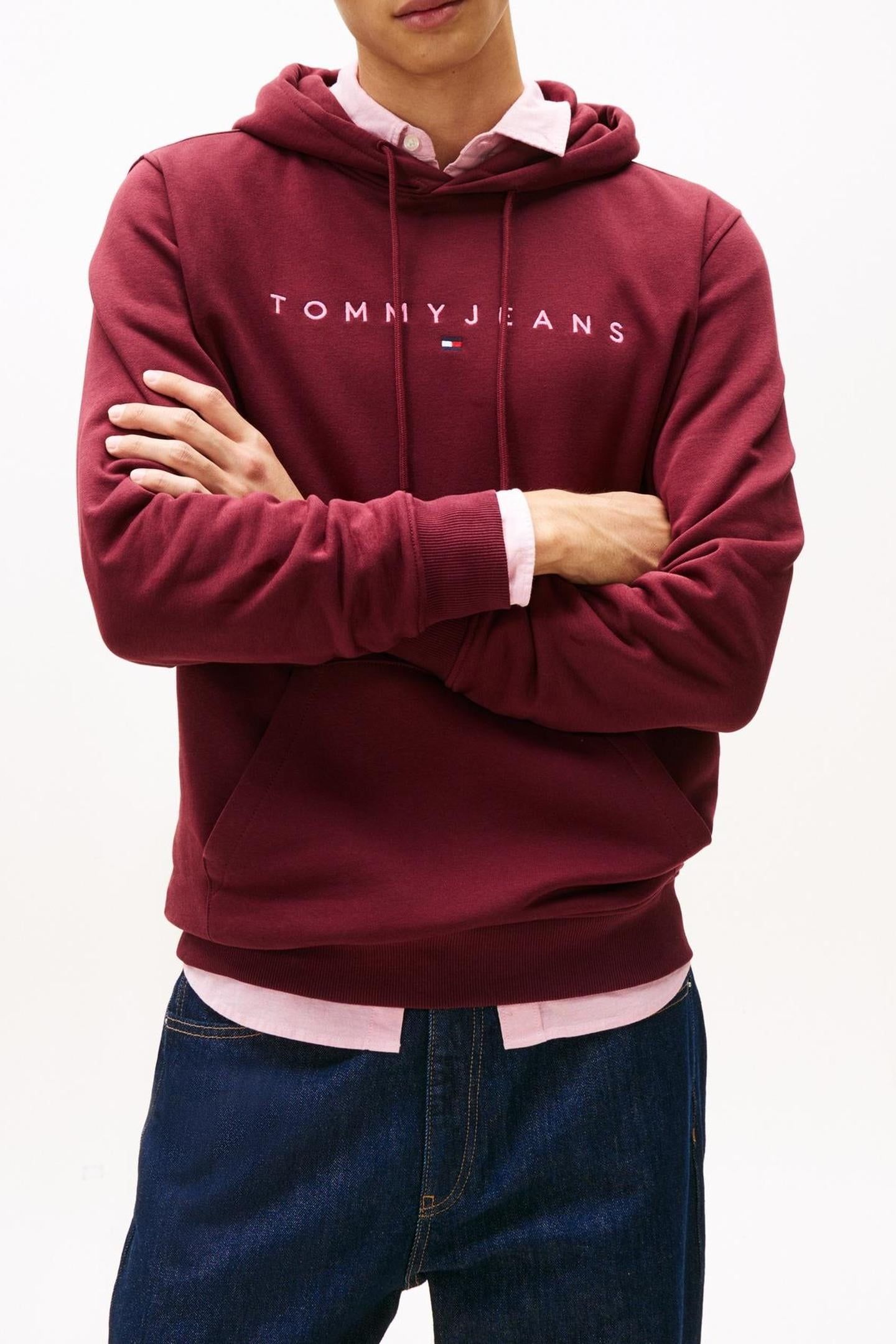 TJM REG LINEAR LOGO RED WINE MULTI 1
