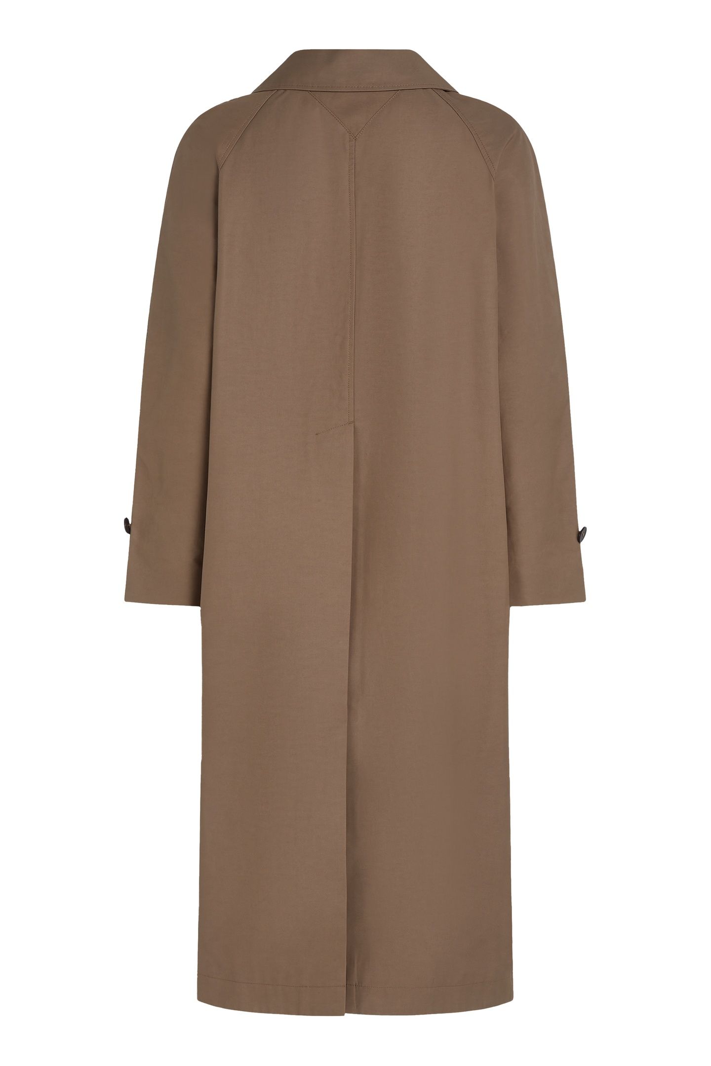 COTTON NYLON MAC COAT TUNDRA BROWN 5