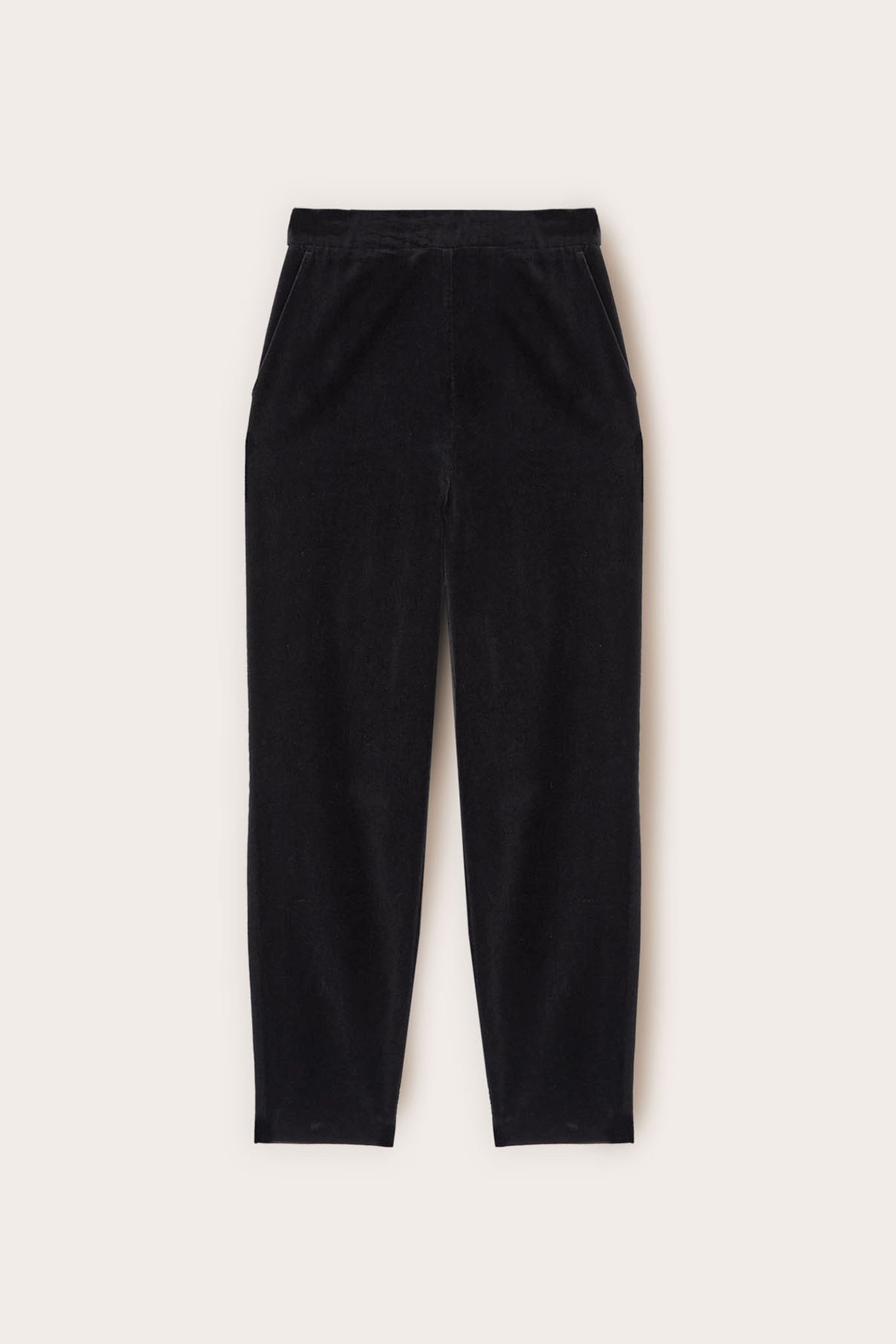 SMOOTH VELVET PANTS BLACK 4