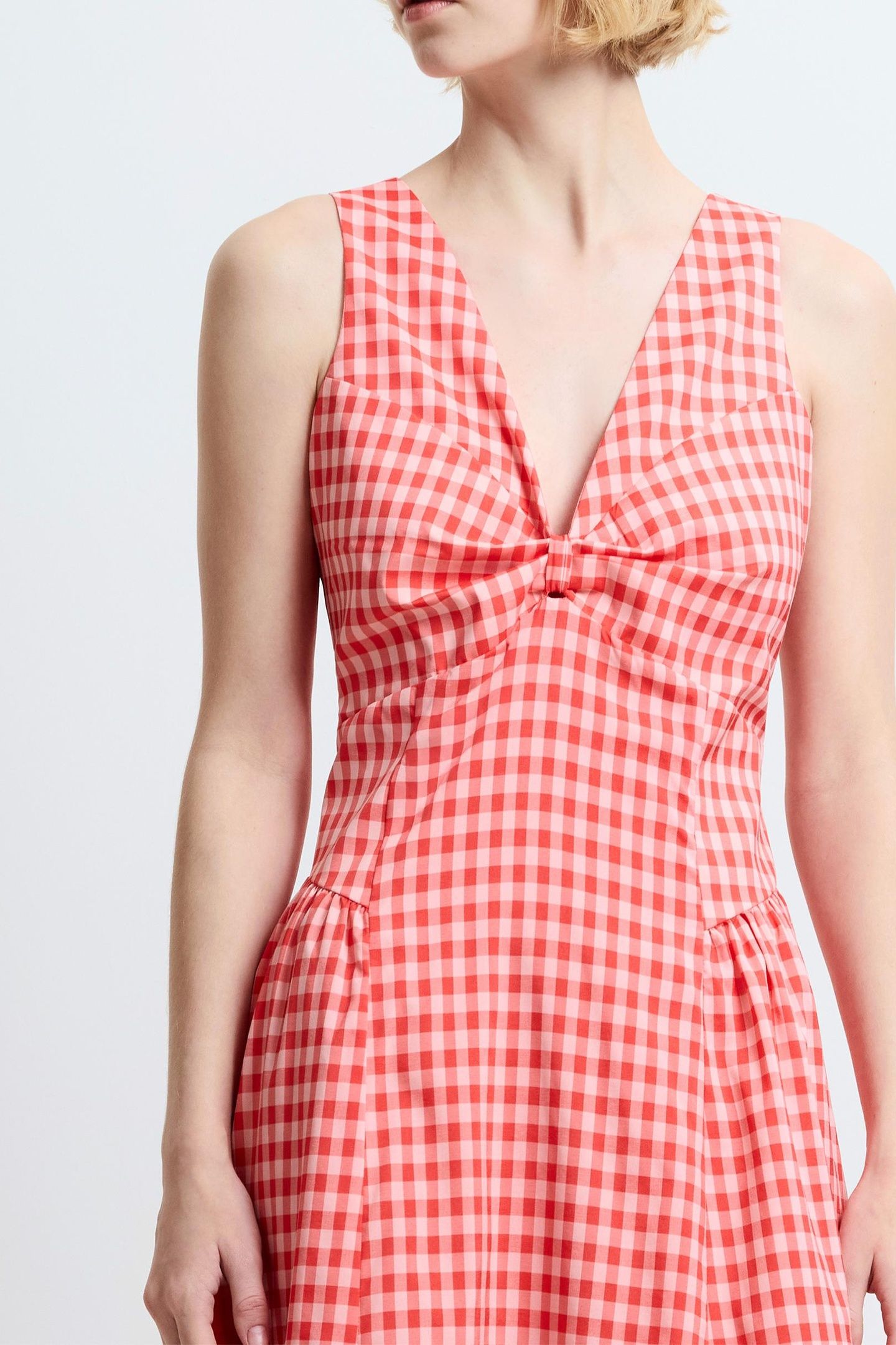 SHEILA VOLUMINOUS MIDI DRESS WATERMELON RED 2