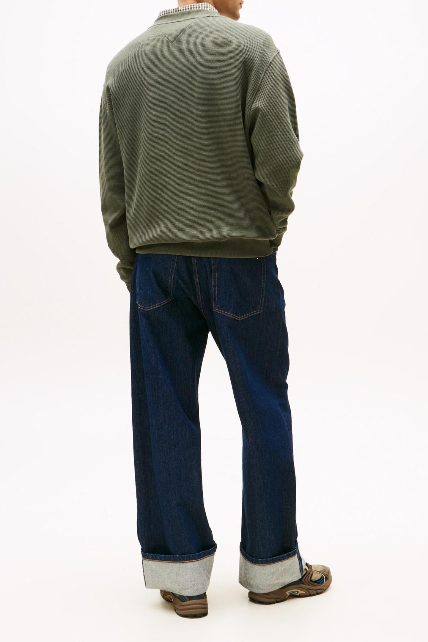 TJM RELAXED WAFFLE PEWTER GREEN 3