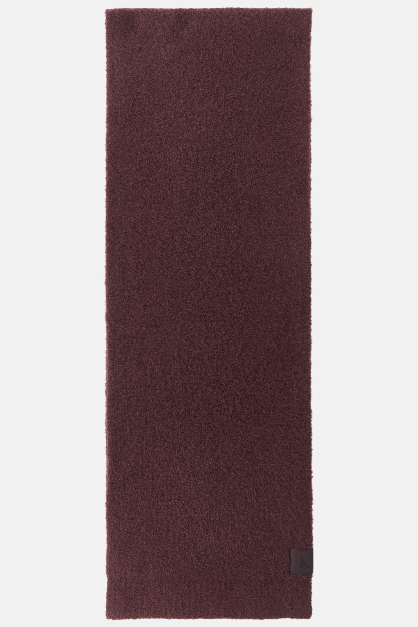 CK PATCH BOUCLE SCARF FUDGE 2