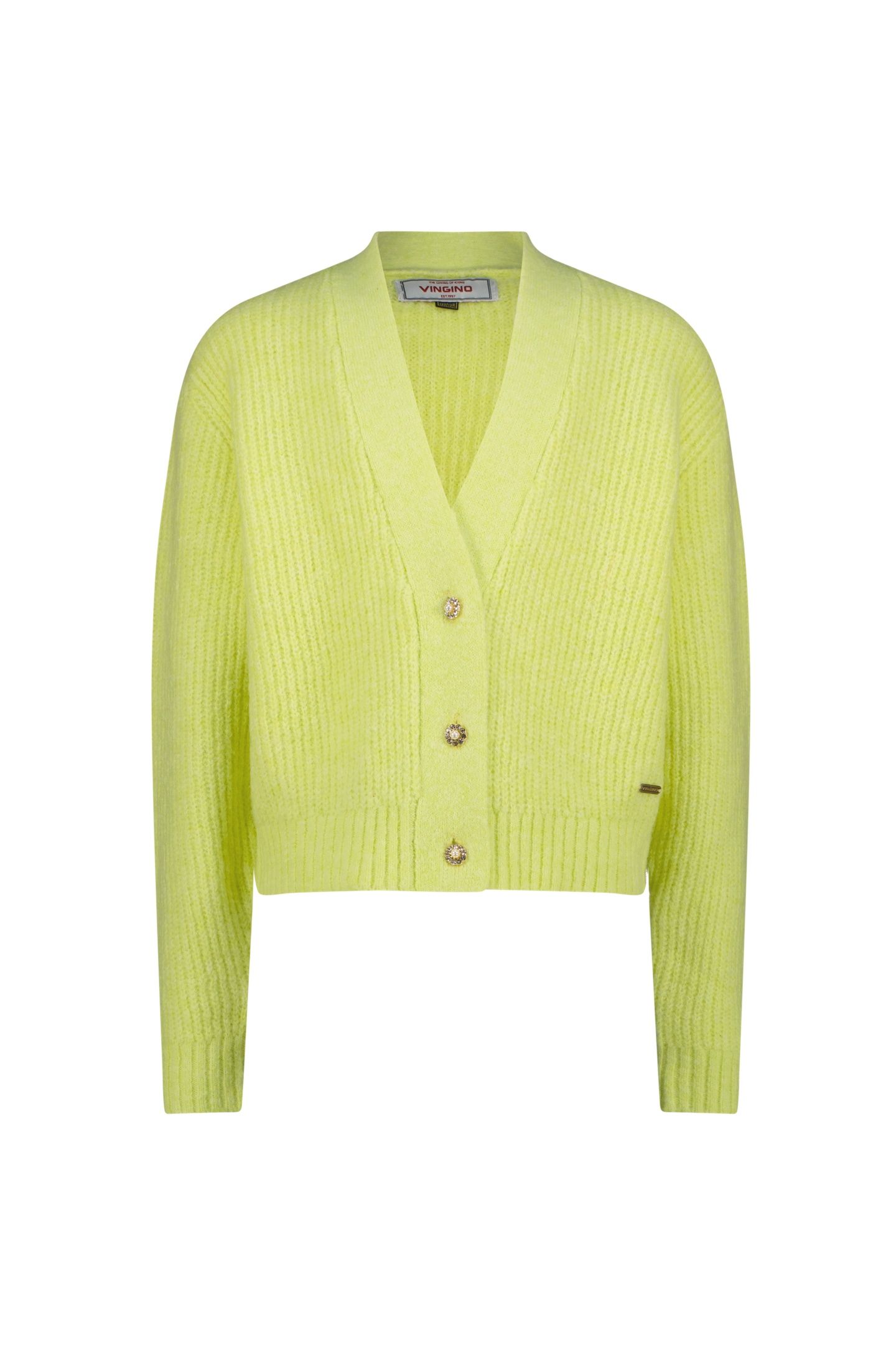 GIRLS MANDA CARDIGAN SHADOW LIME 4