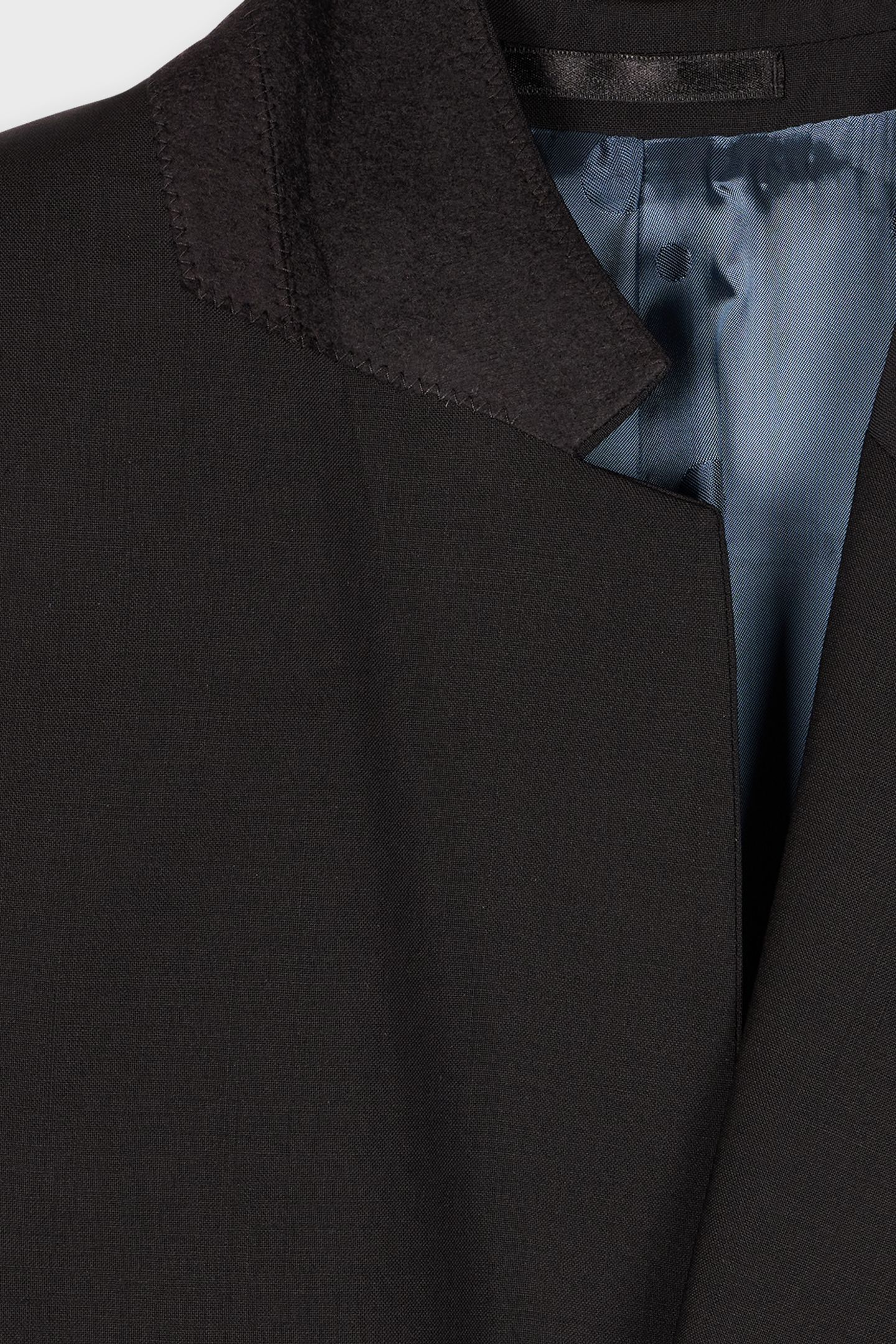 MENS TAILORED FIT 2 BUTTON SUIT BLACK 4