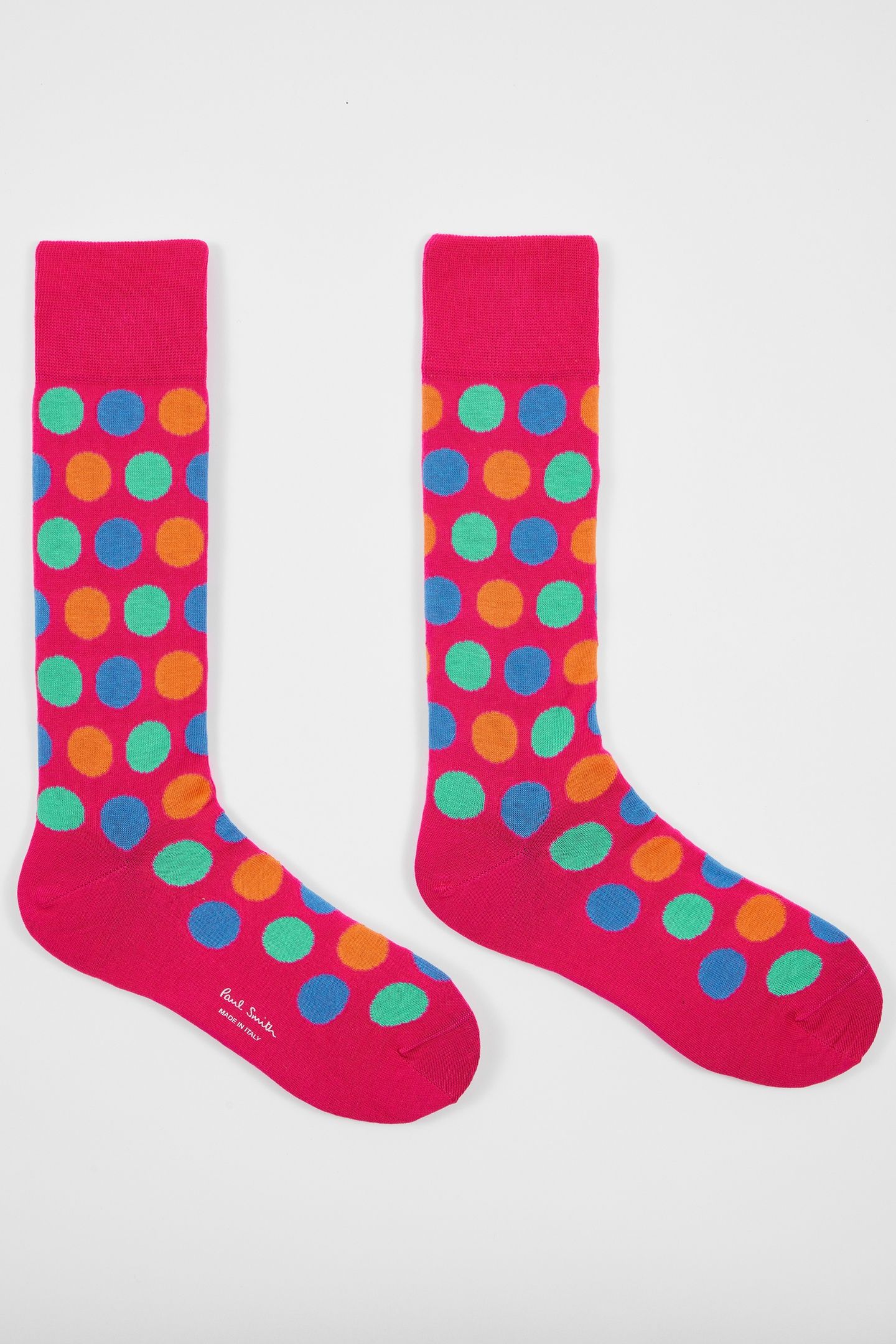 MEN SOCK ILARIO POLKA FUCHSIA 4