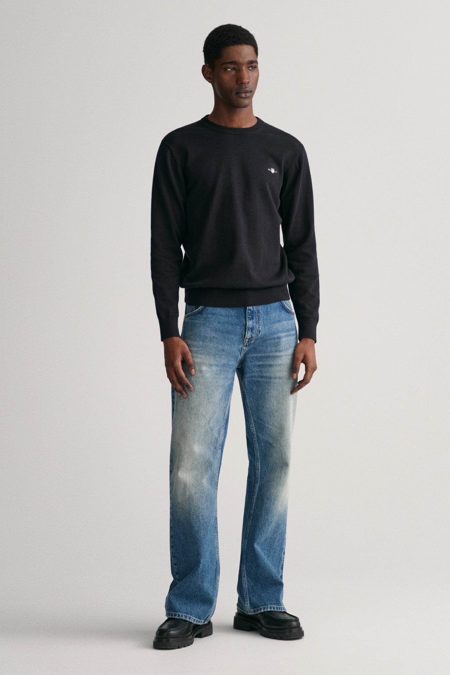 CLASSIC COTTON C-NECK BLACK 3