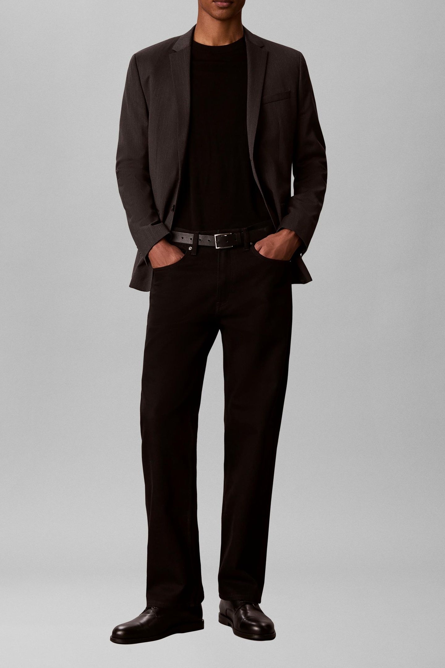 LS MICRO HERRINGBONE BLAZER VOLCANIC ASH 3