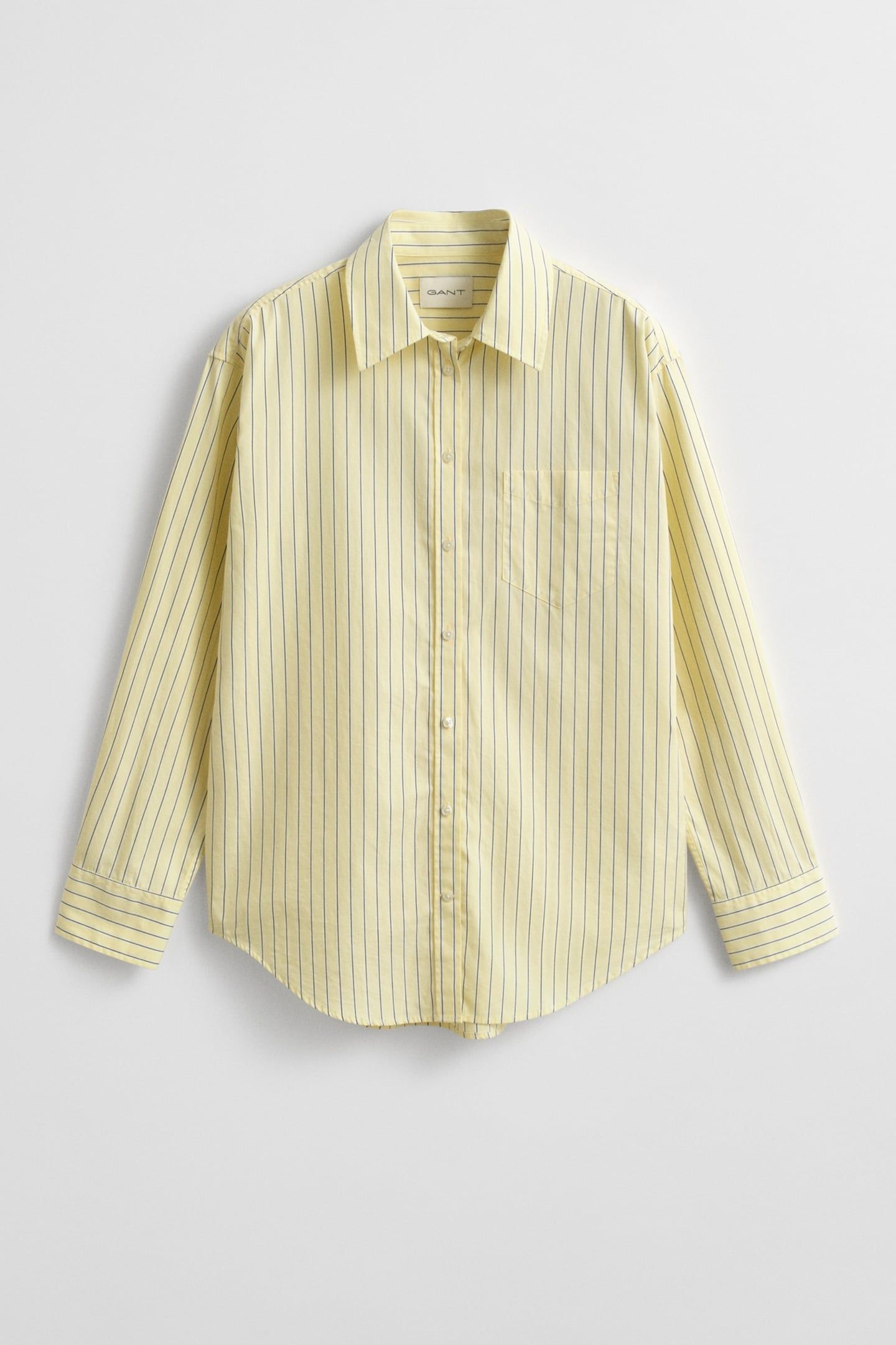 REL CLASSIC POPLIN STRIPE LS SHIRT VANILLA YELLOW 3