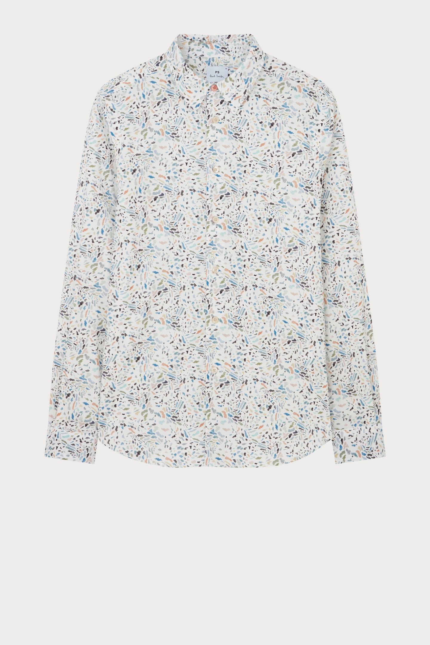 MENS LS TAILORED FIT SHIRT OFF WHITE 5