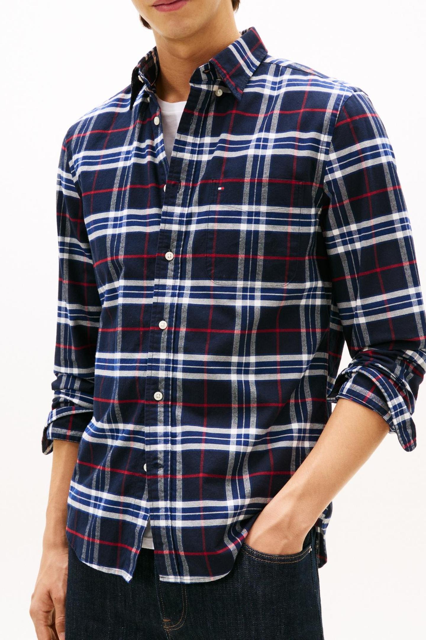 BRUSHED OXFORD CHECK DESERT SKY/CHECK 1