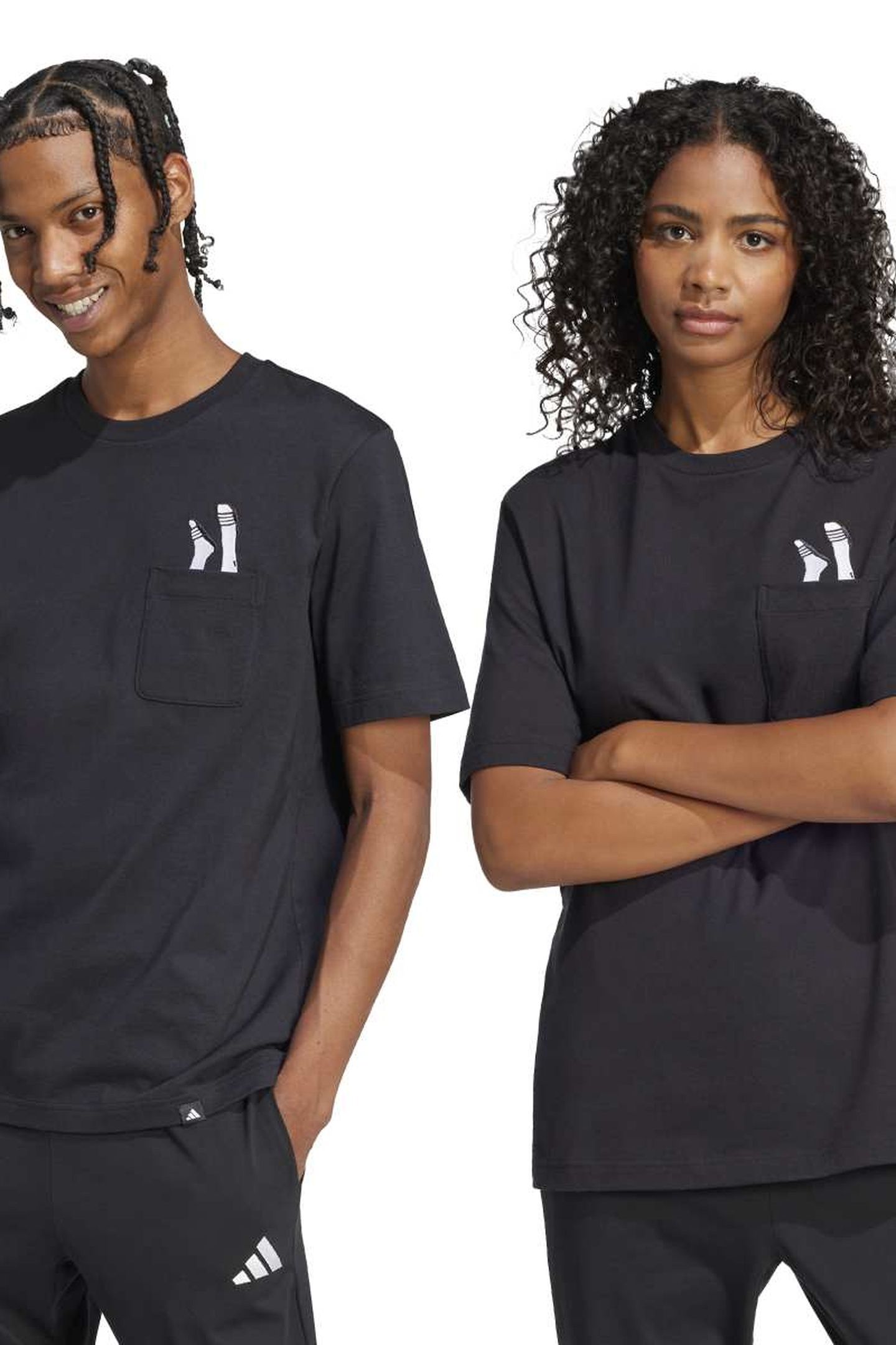 UNISEX L SLIDE PKT TEE BLACK 4