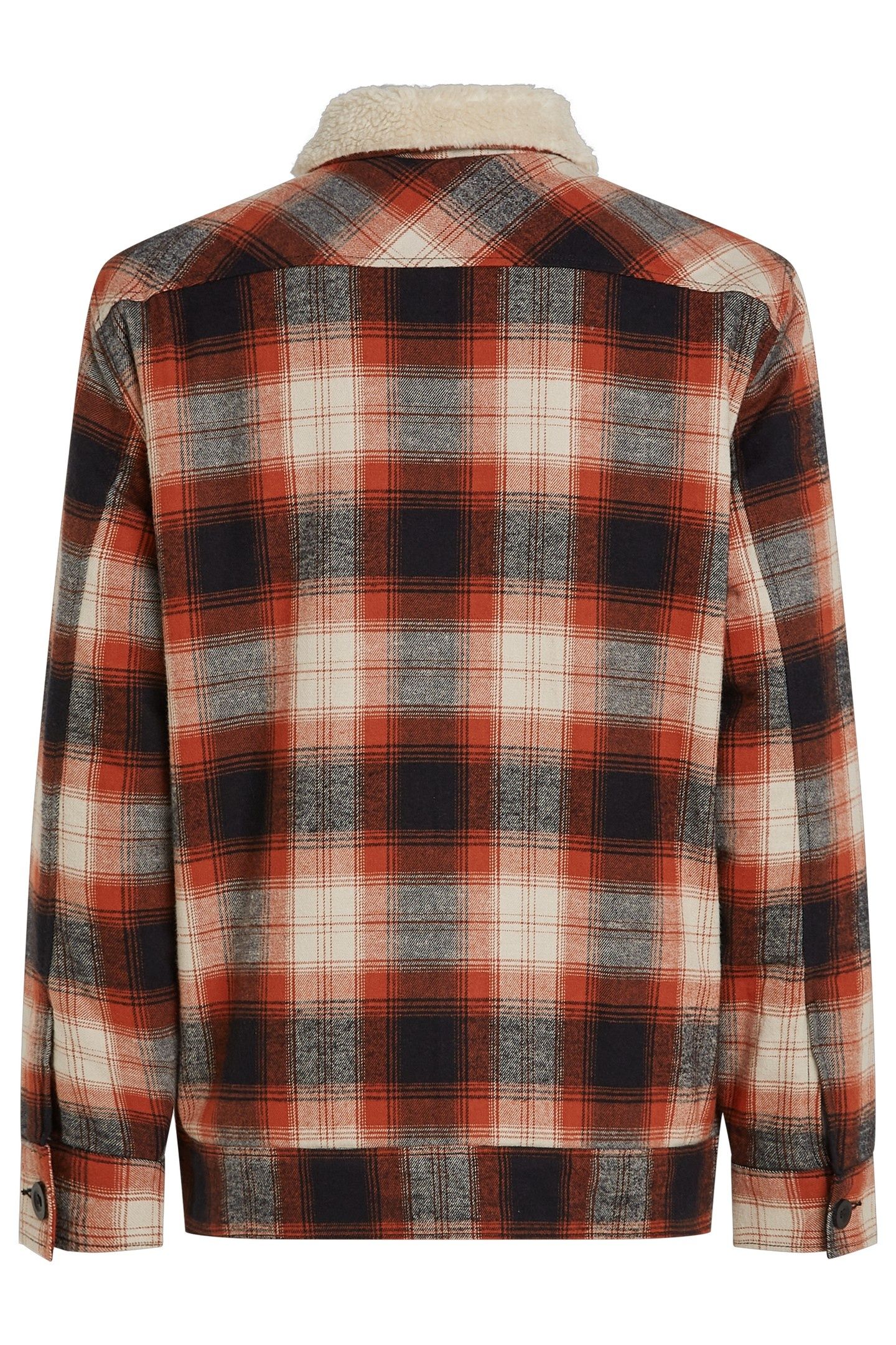 O'RIGINALS FLEECE LINED JACKET BONFIRE CHECK 5