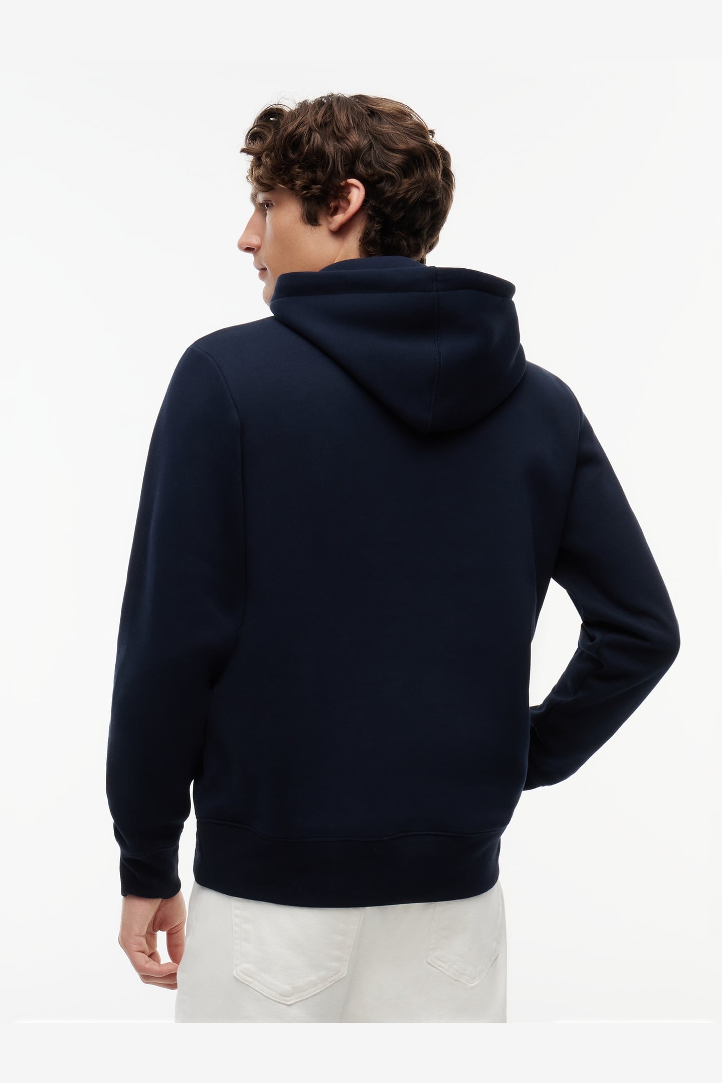 SCRIPT LOGO HOODIE NAVY BLUE 2