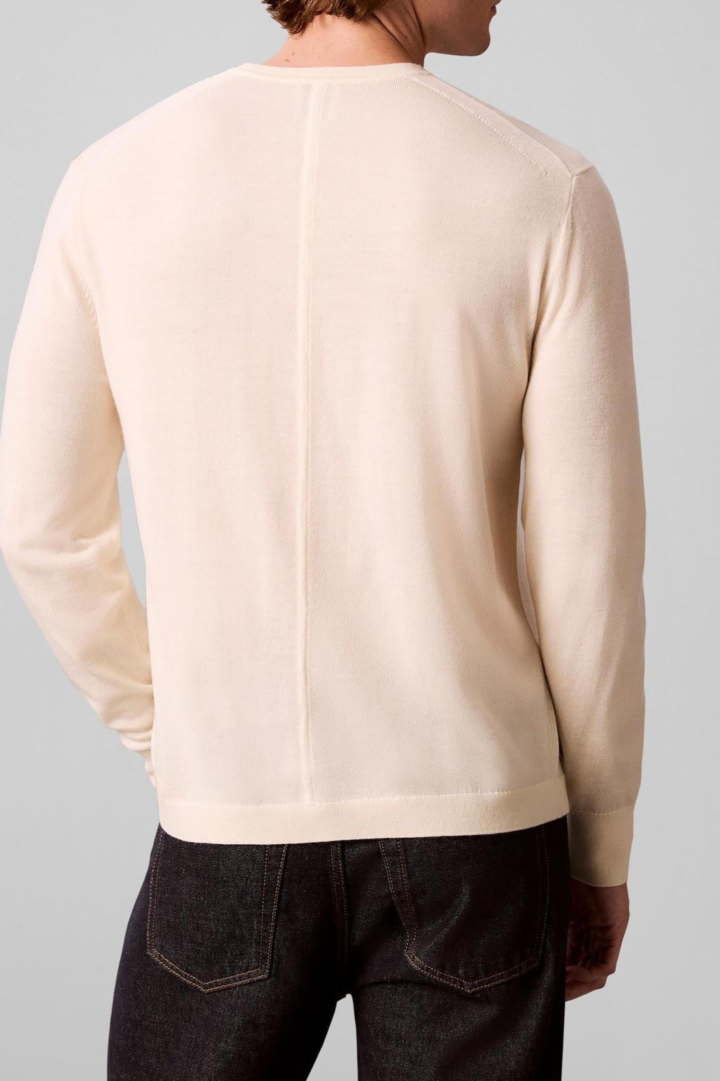 LS 100% MERINO CREW ANTIQUE WHITE 2