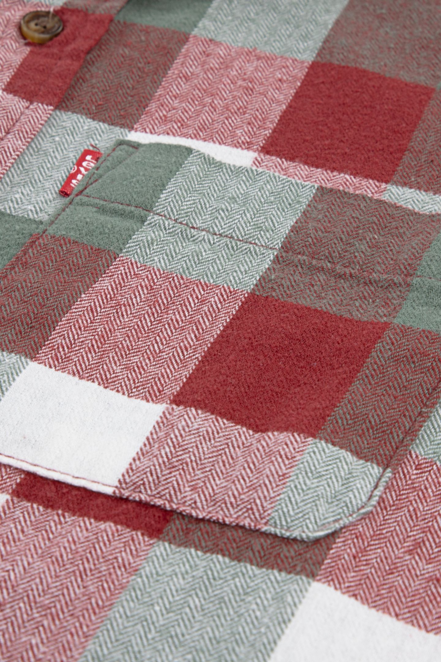 BOYS BUFFALO CHECK FLANNEL SHIR RED PEAR 3