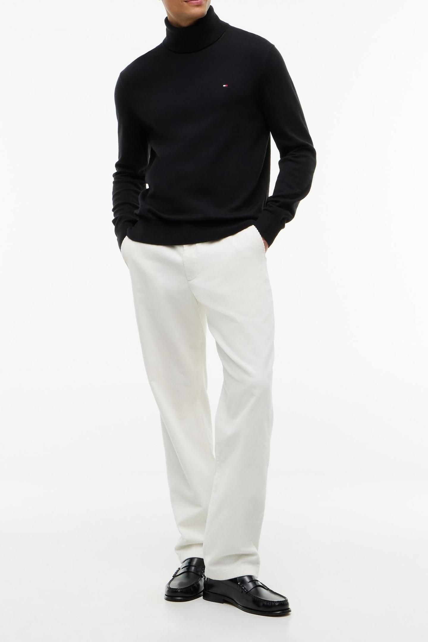 PIMA COTTON CASHMERE SWEATER BLACK 3