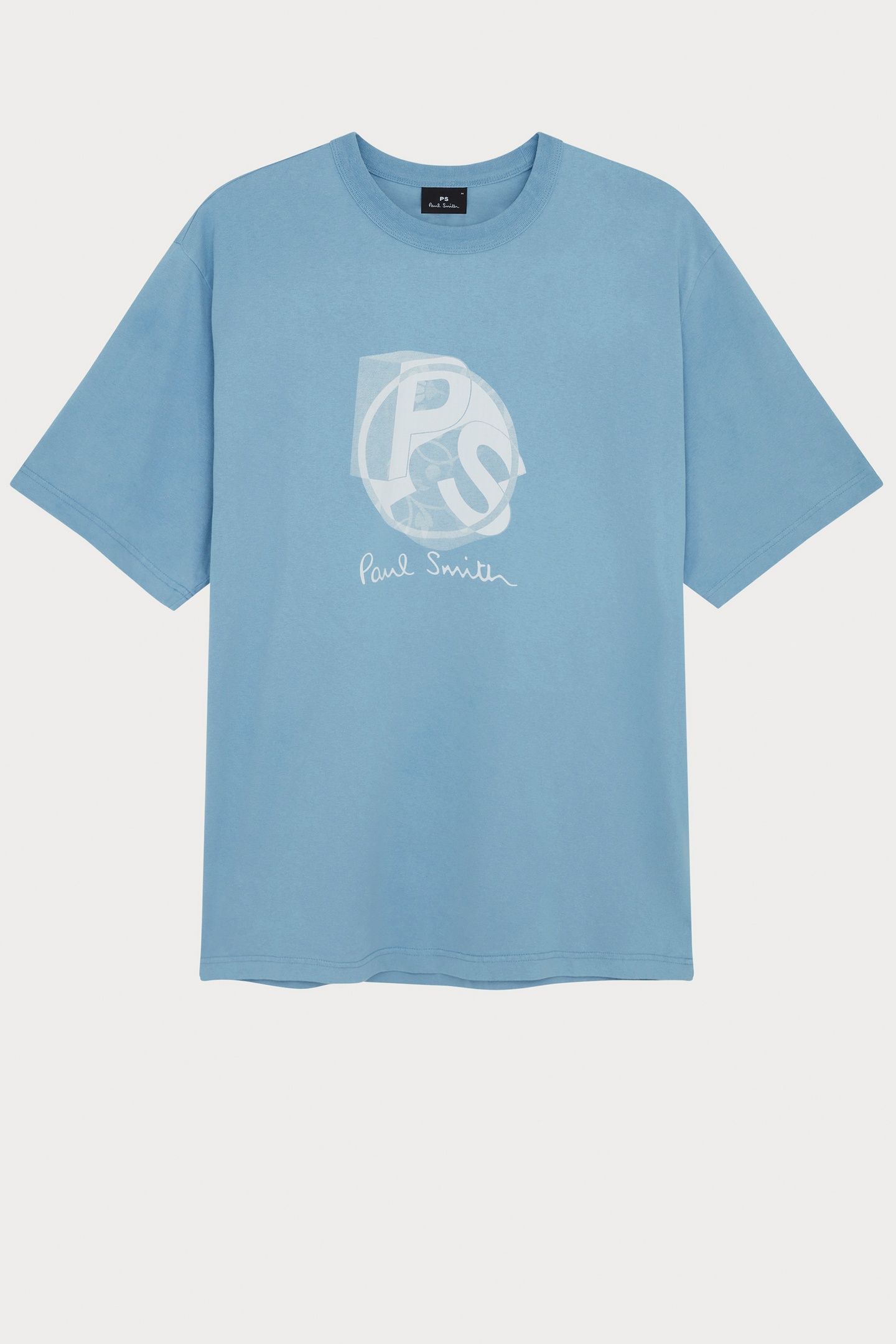 MENS TSHIRT PS LOGO LIGHT BLUE 5
