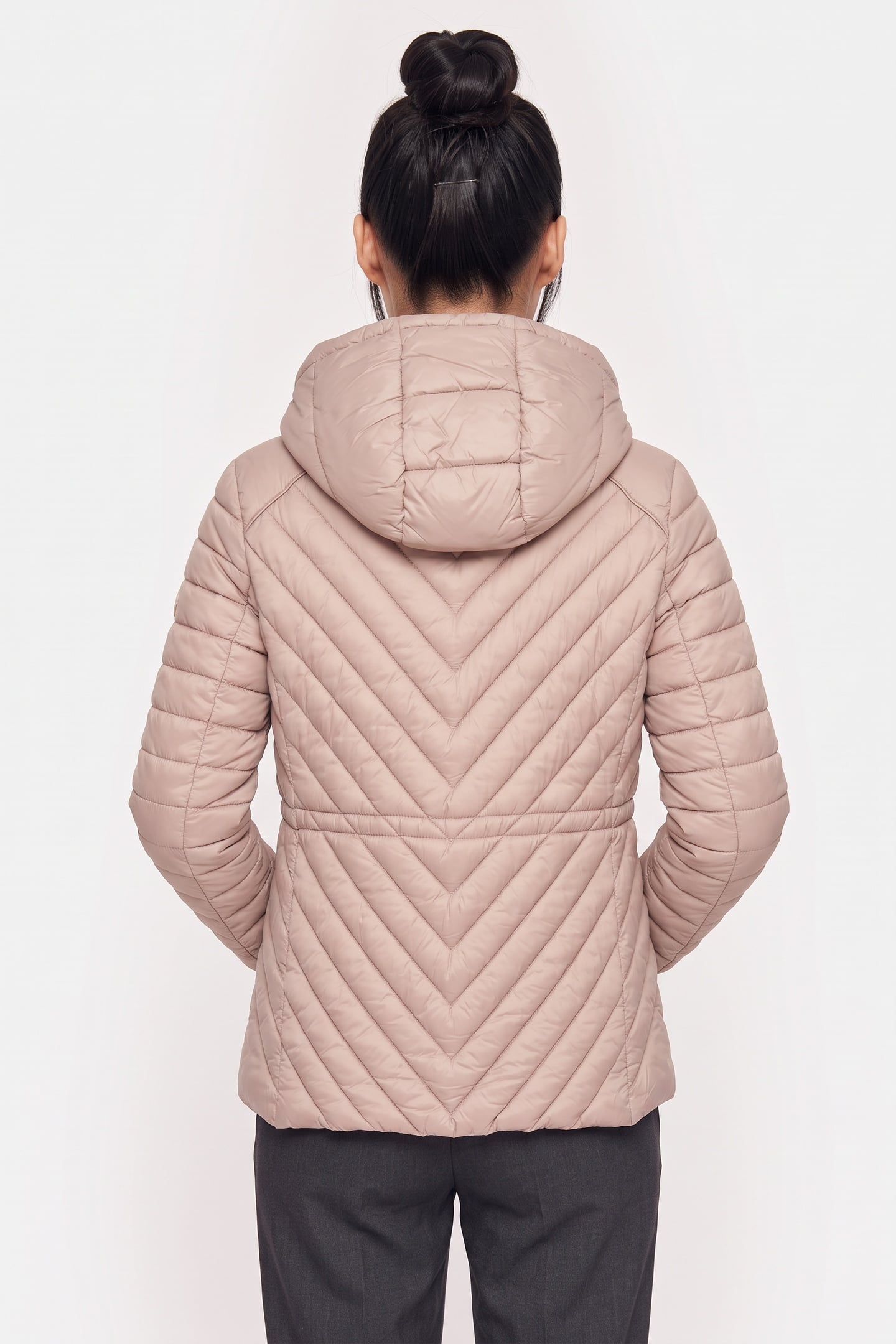 DRAWSTRING CHEVRON CHAMPAGNE 2