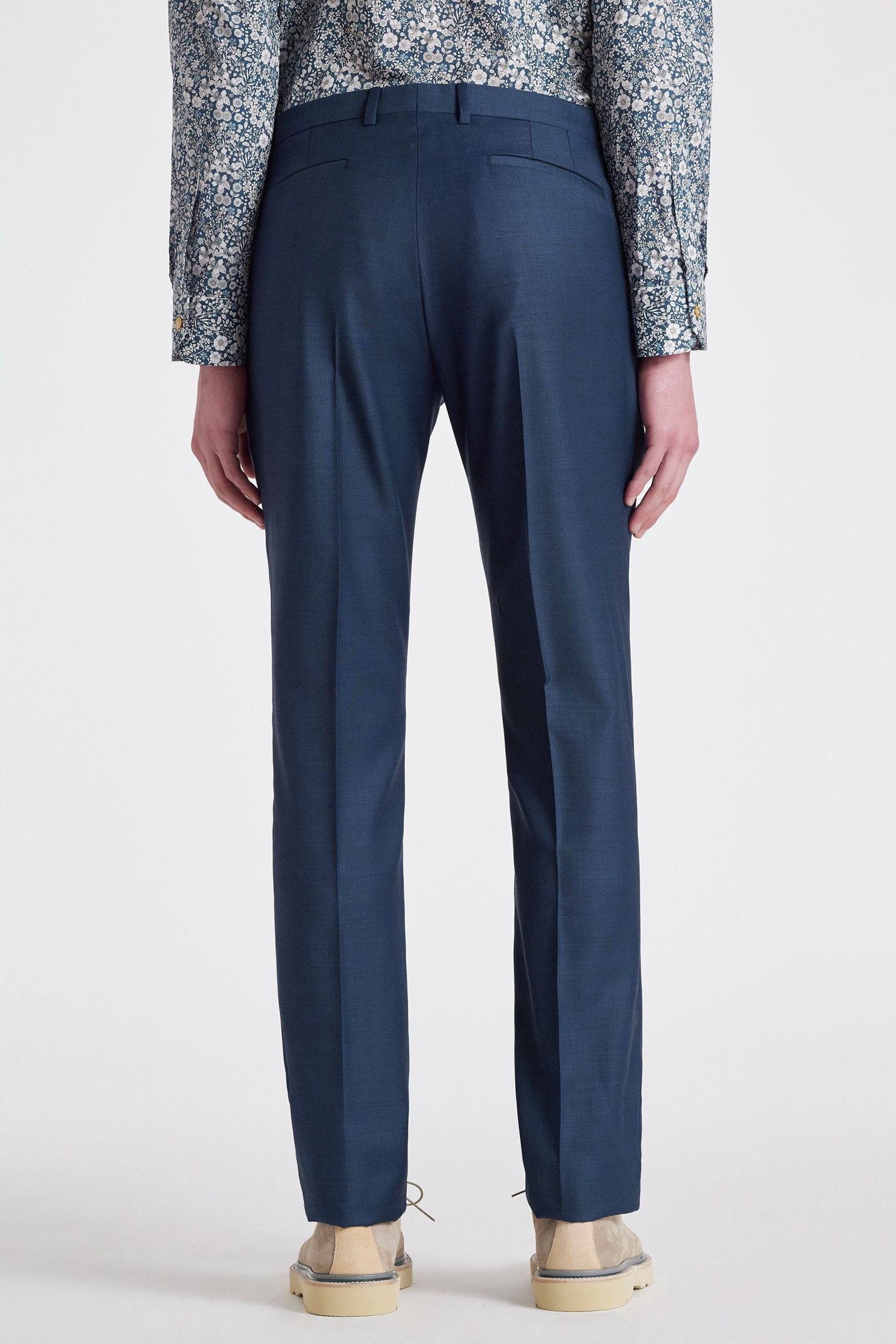 MENS SLIM FIT 2BTN SUIT INKY BLUE 4