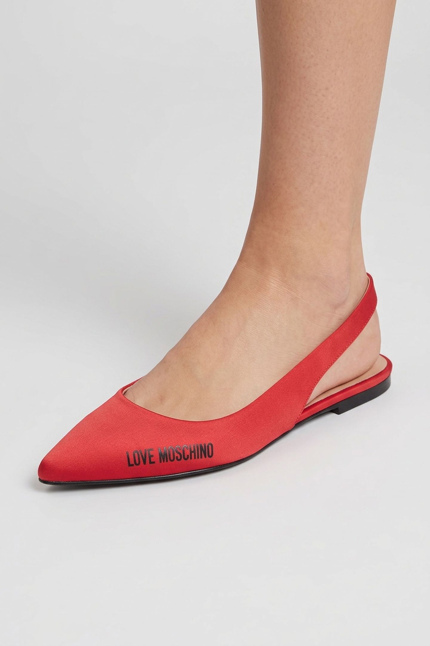 LYCRA SLINGBACK BALLET FLATS RED 2