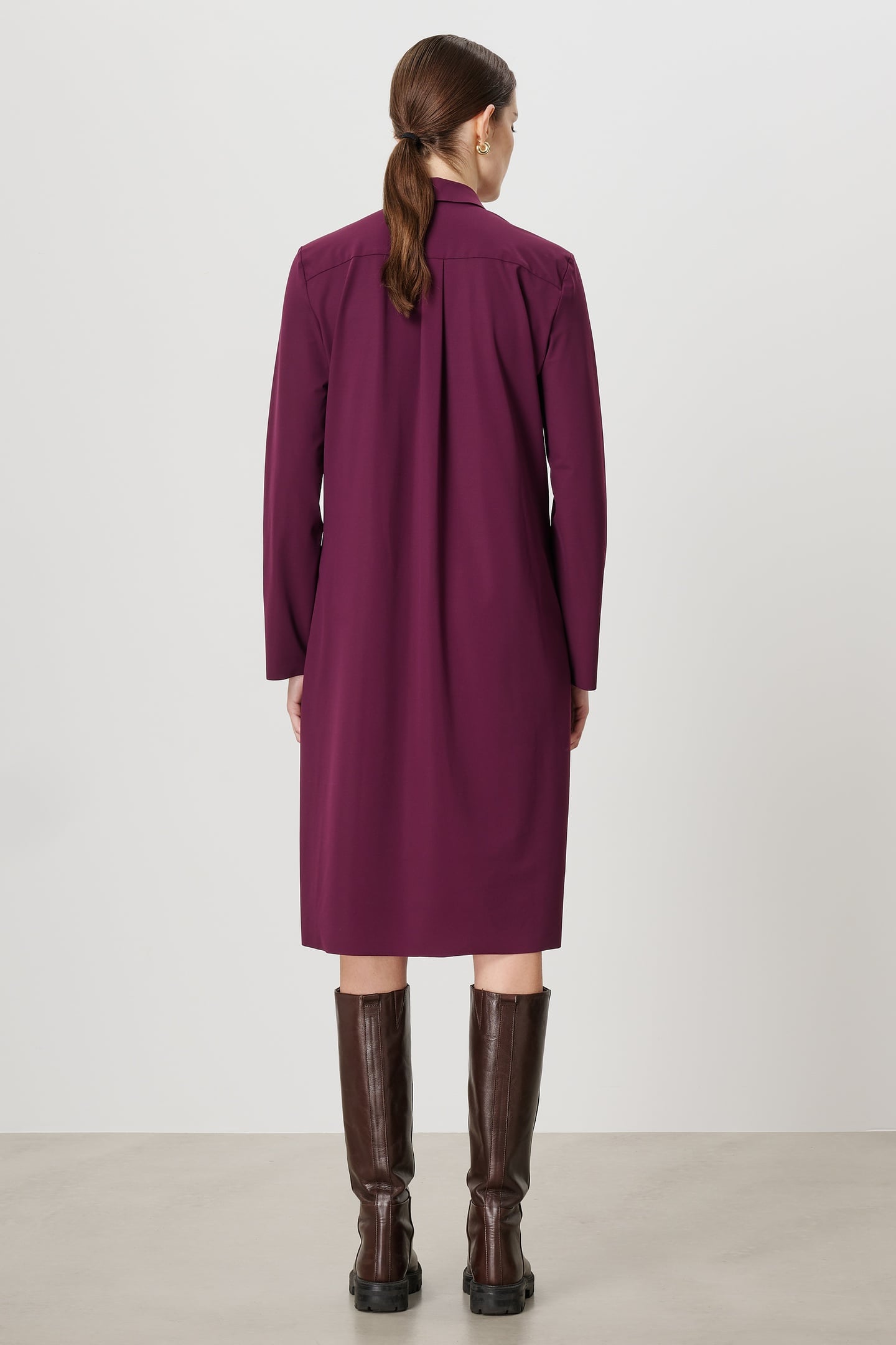 CRUZ DRESS DEEP-PLUM 4