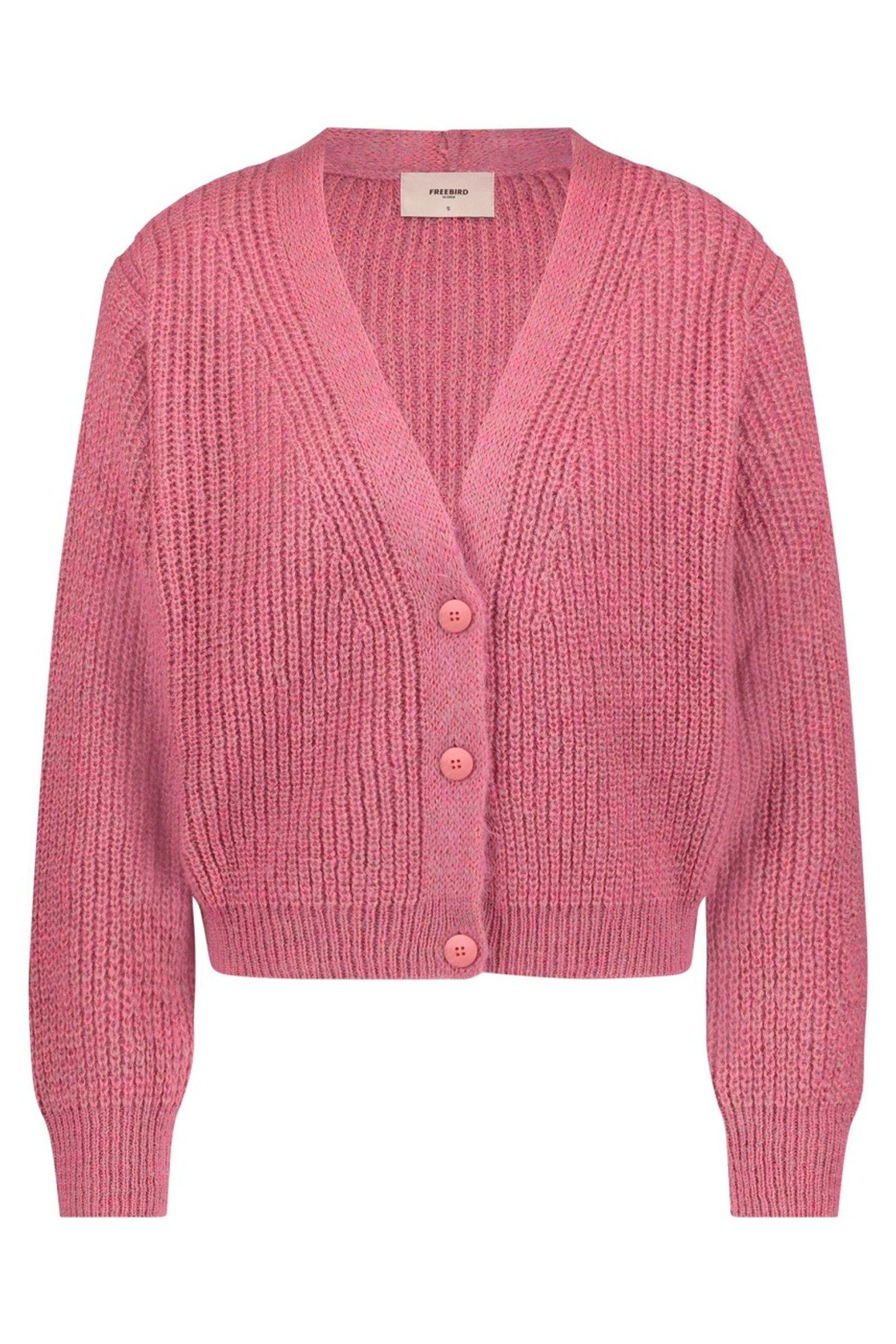 PARKER CARDIGAN PINK MELANGE 2