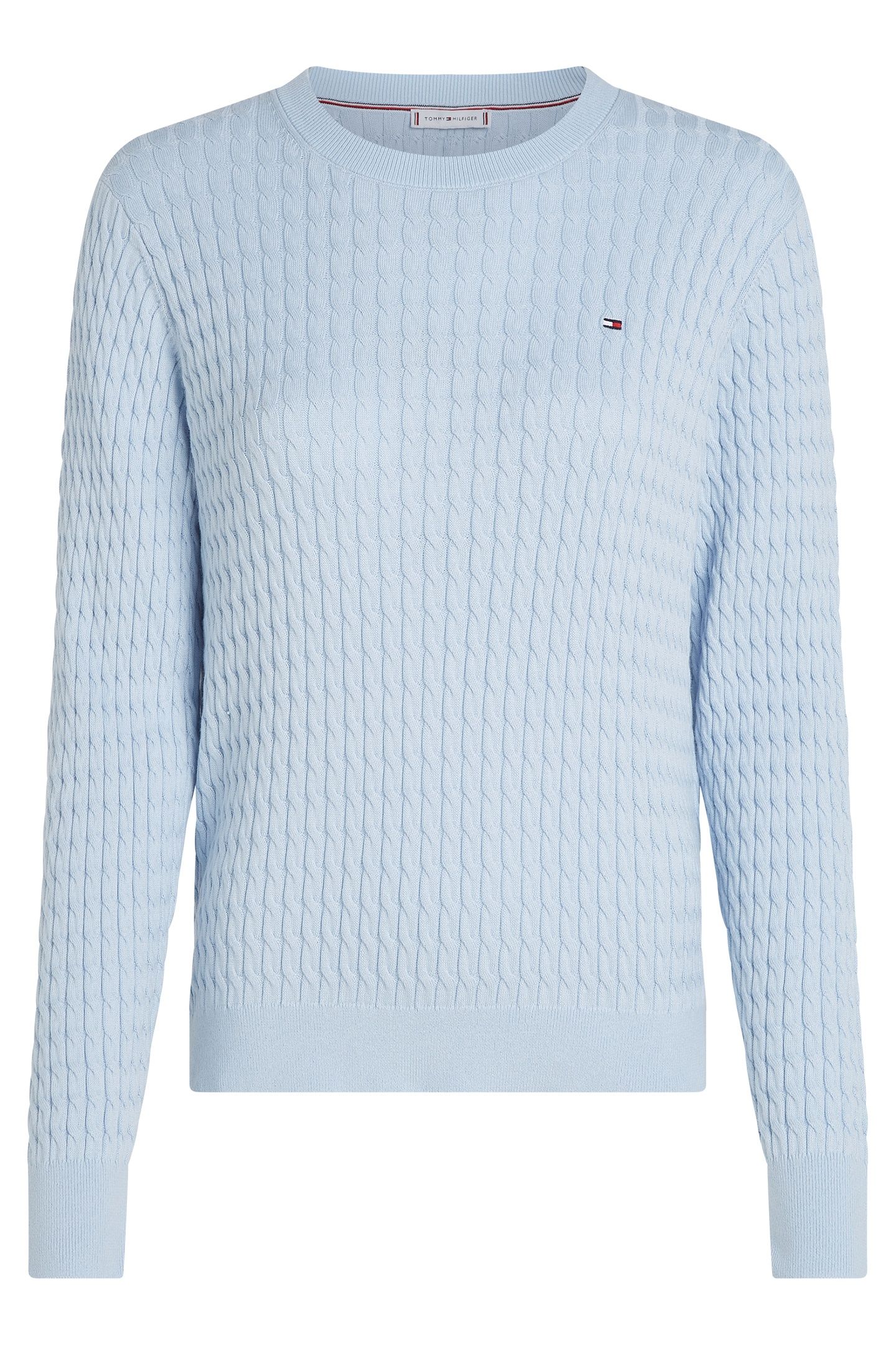 COTTON MINI CABLE SWEATER SKY BLUE 7