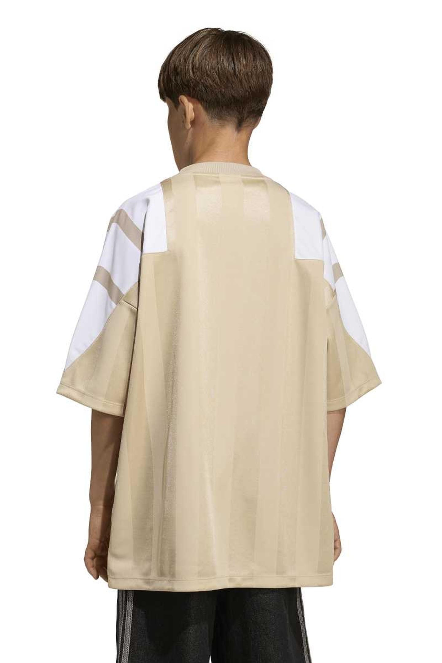 JUNIOR OVERSIZED BLOCKED JERSEY T-SHIRT STONE KHAKI 2