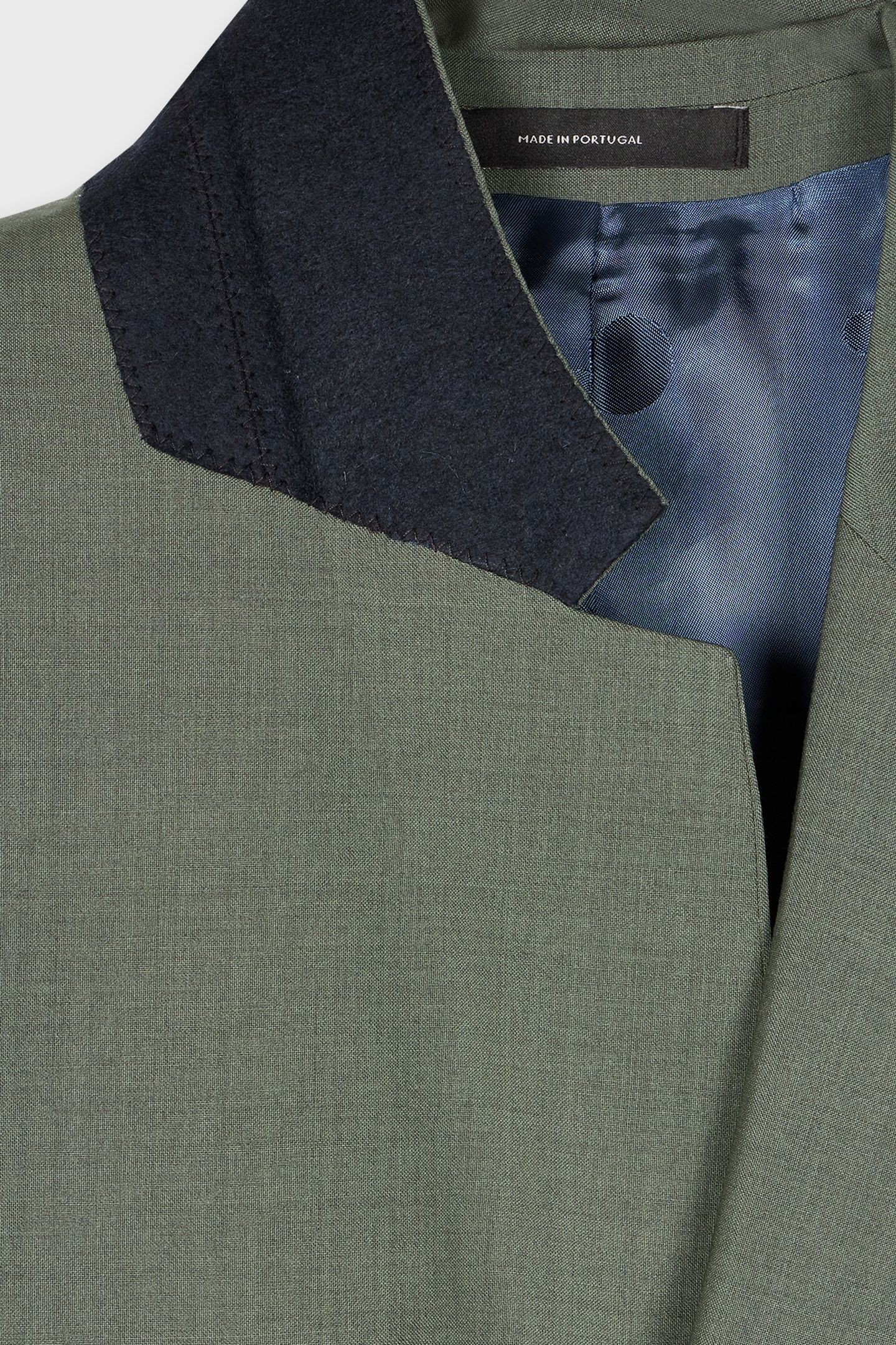 MENS TAILORED FIT 2 BUTTON SUIT PETROL GREEN 4