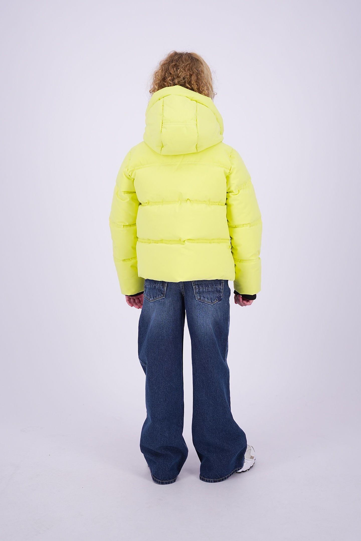 GIRLS TIZIA JACKET OUTDOOR FADED LIME 2