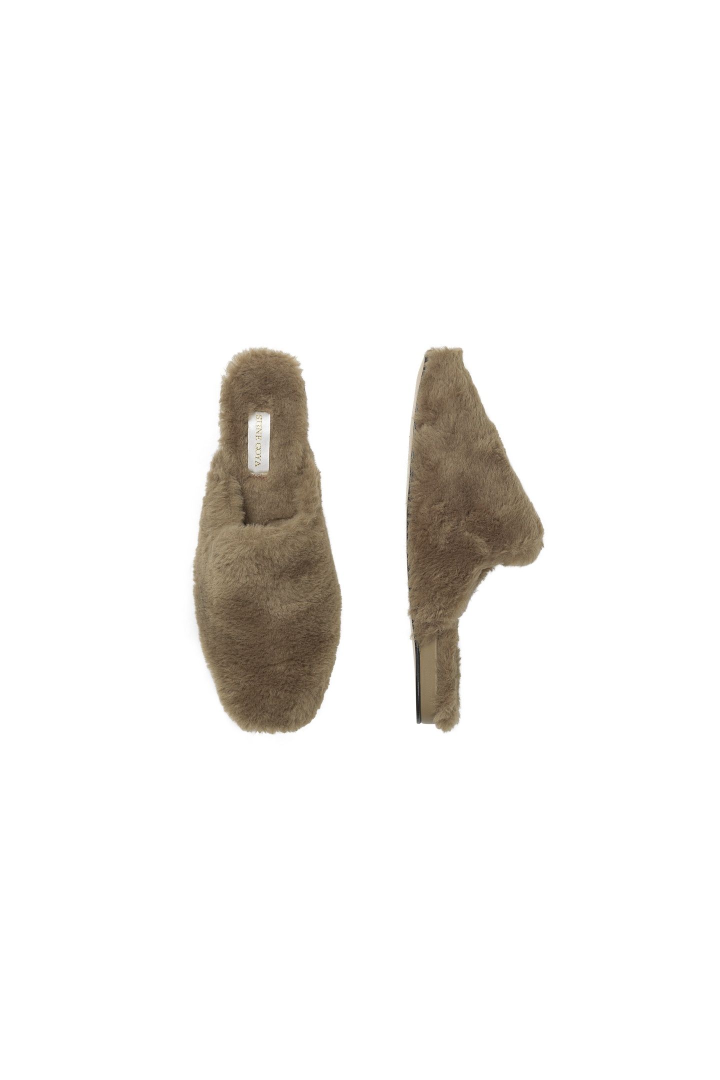 SAMIGA FAUX FUR SLIPPER BROWN 2