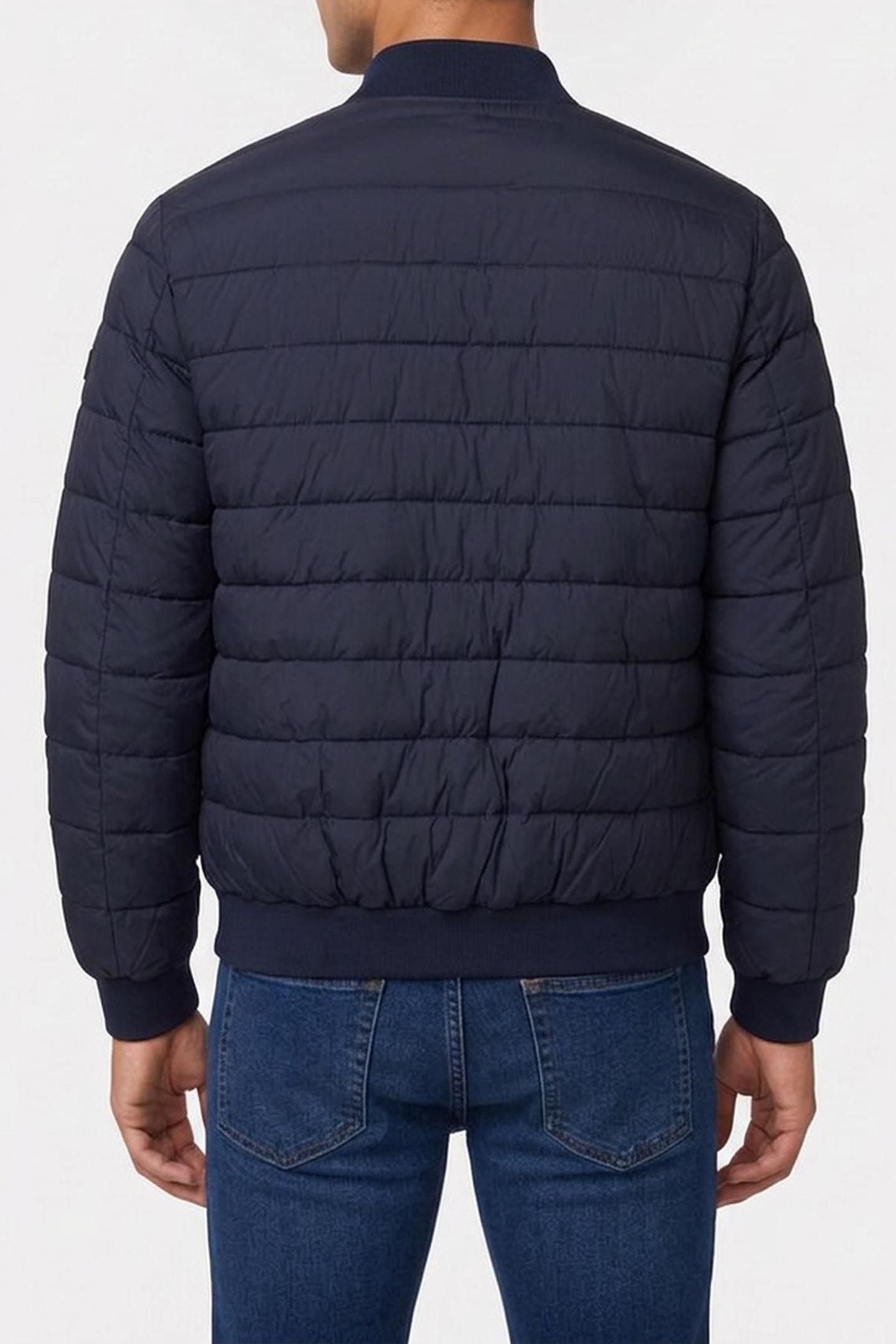 CRINKLE NYLON BOMBER MIDNIGHT BLUE 2
