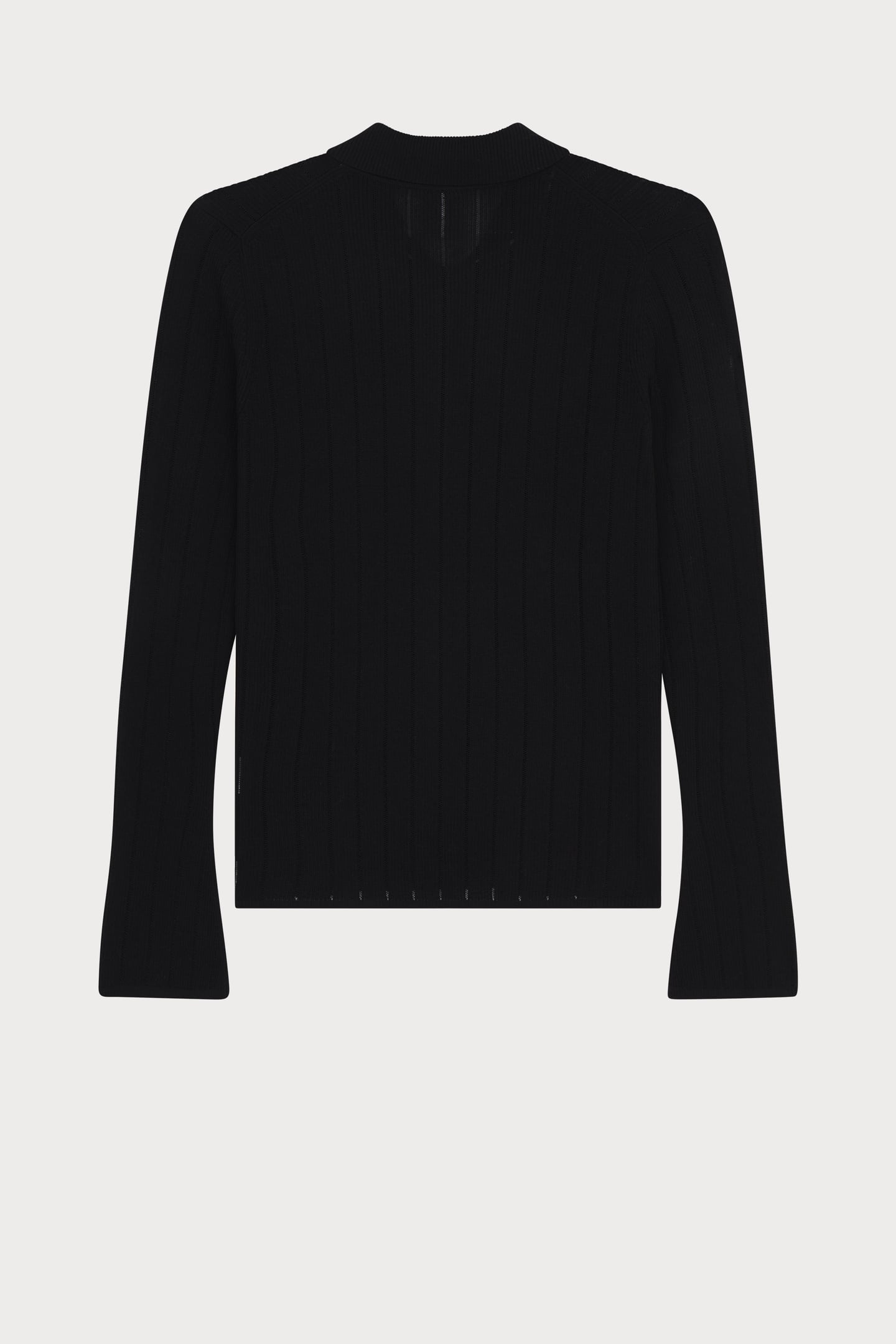 WOMENS KNITTED CARDIGAN BUTTON THRU BLACK 2