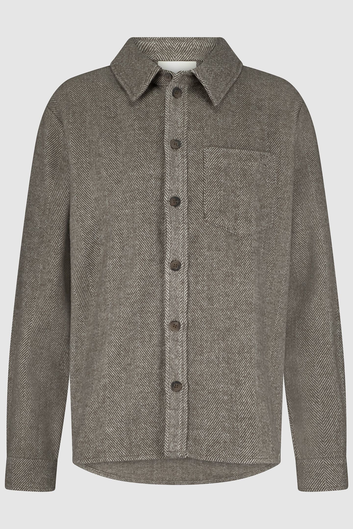 VINNIE OVERSHIRT CHOCOLAT 1