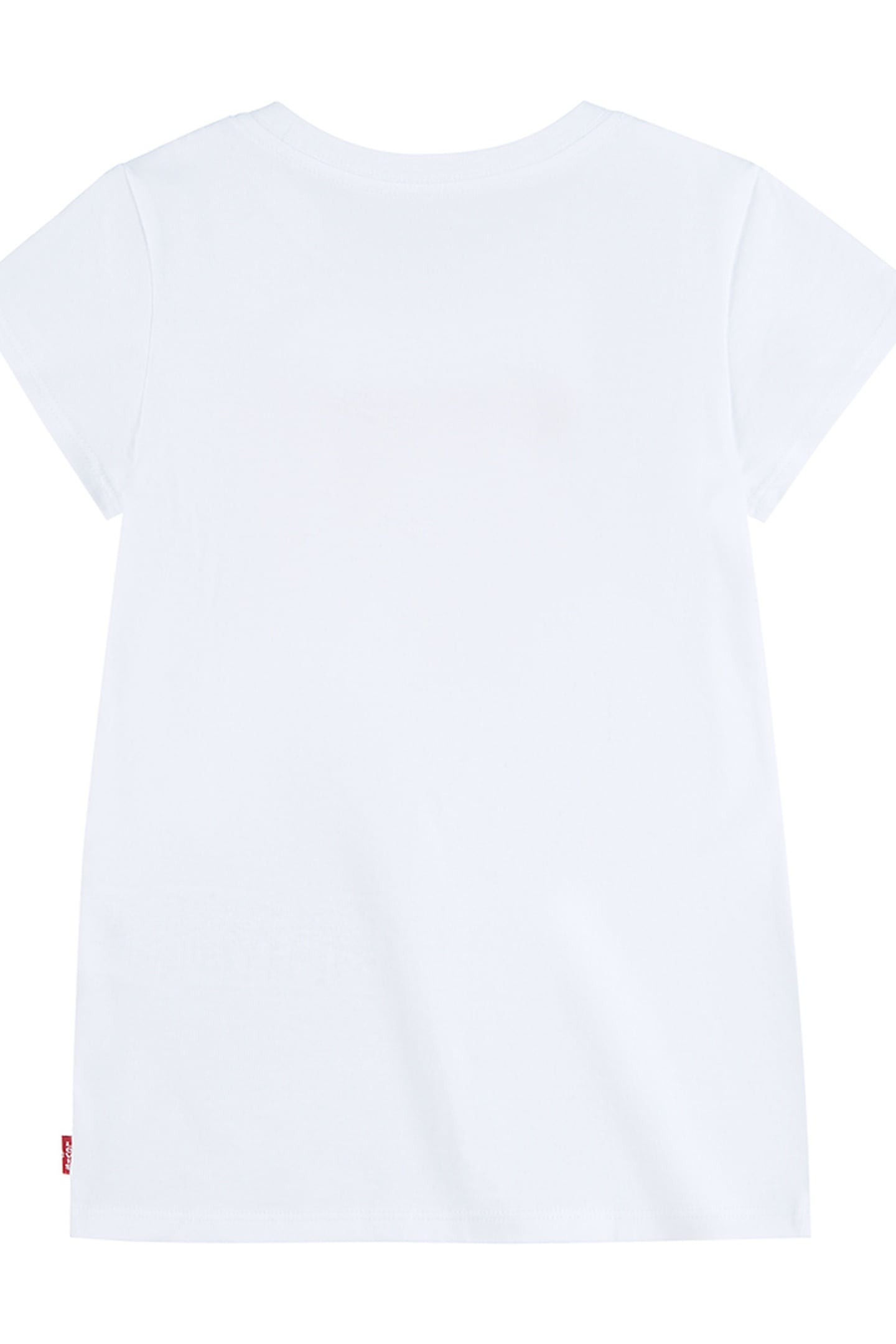 GIRLS S/S BATWING TEE RED/WHITE 2