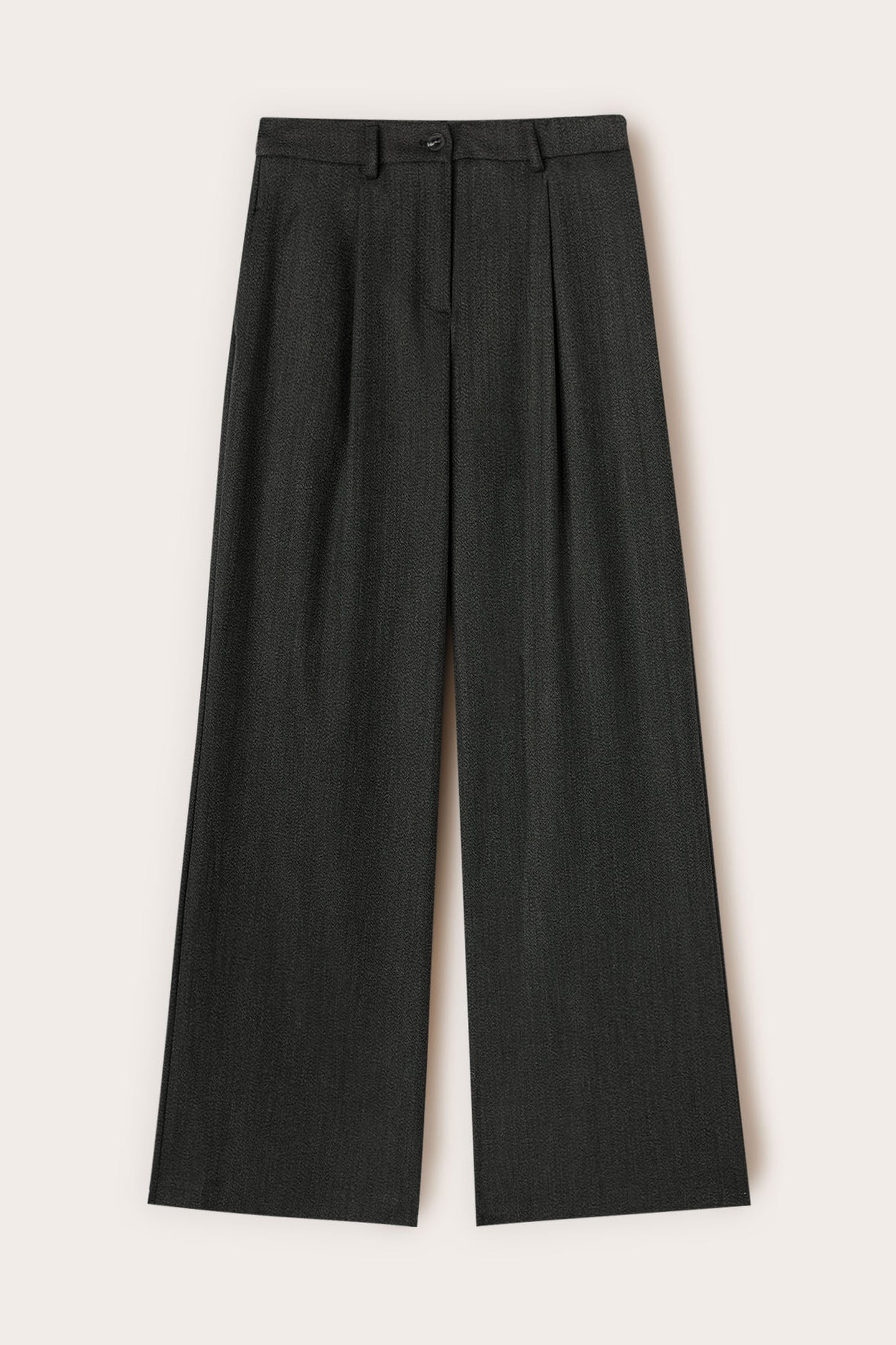 PALAZZO PANTS IN YARN-DYED FABRIC GREY 4