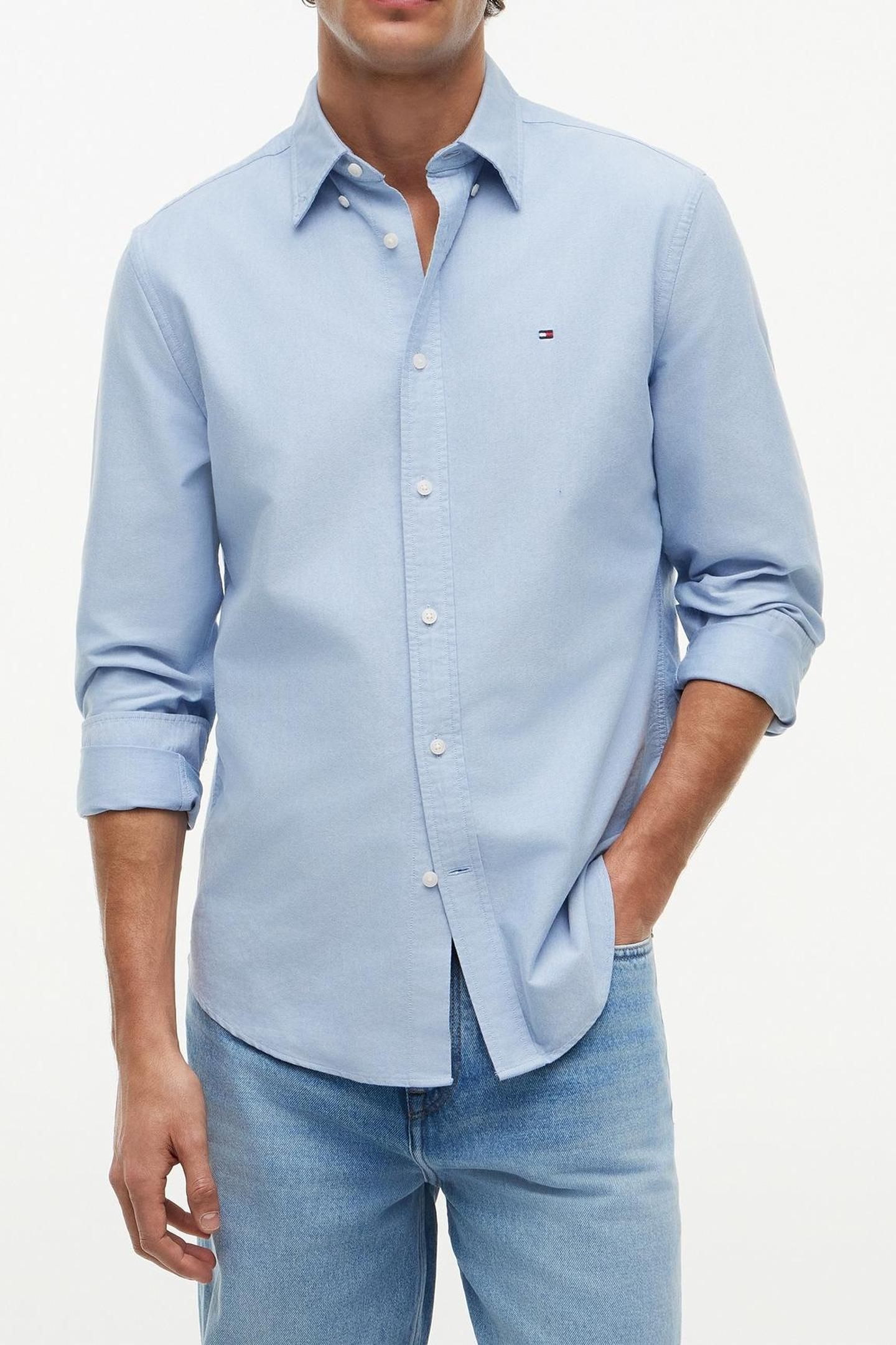 SOLID HERITAGE OXFORD SHIRT BLUE 1