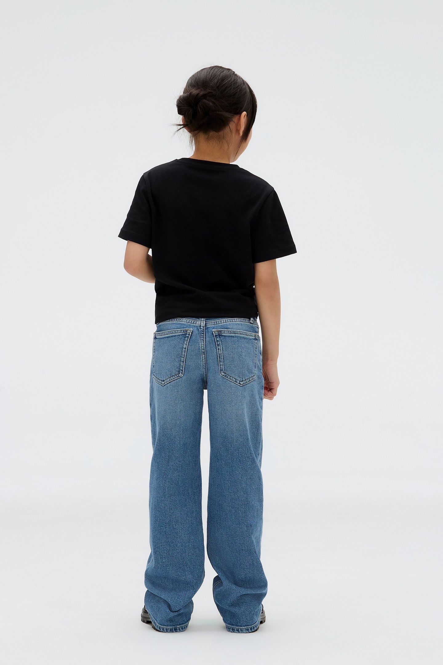 GIRLS HIGH RISE WIDE LEG AUTHENTIC DENIM 2