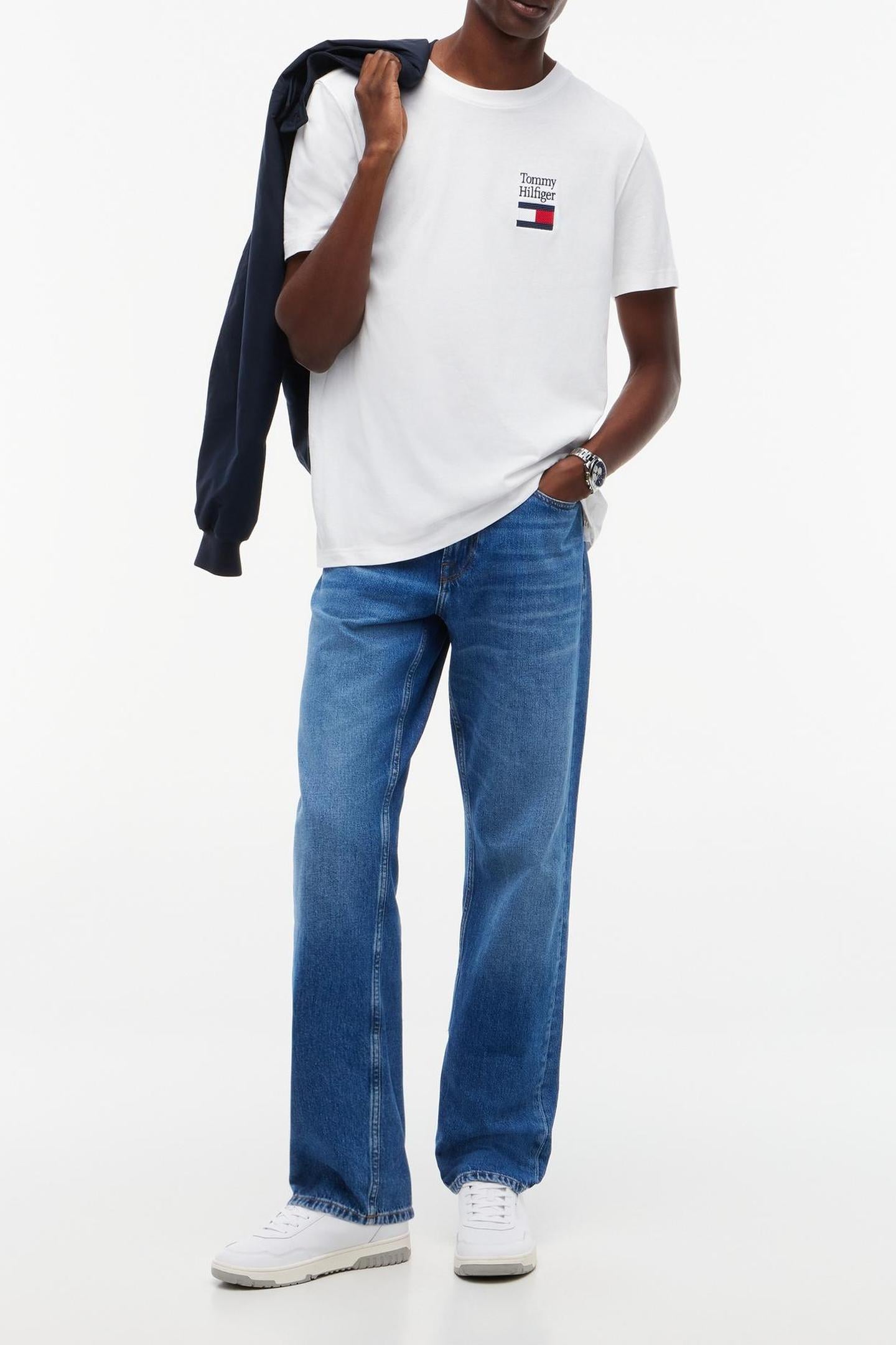 BRAND LOVE TEXT STACK TEE WHITE 1