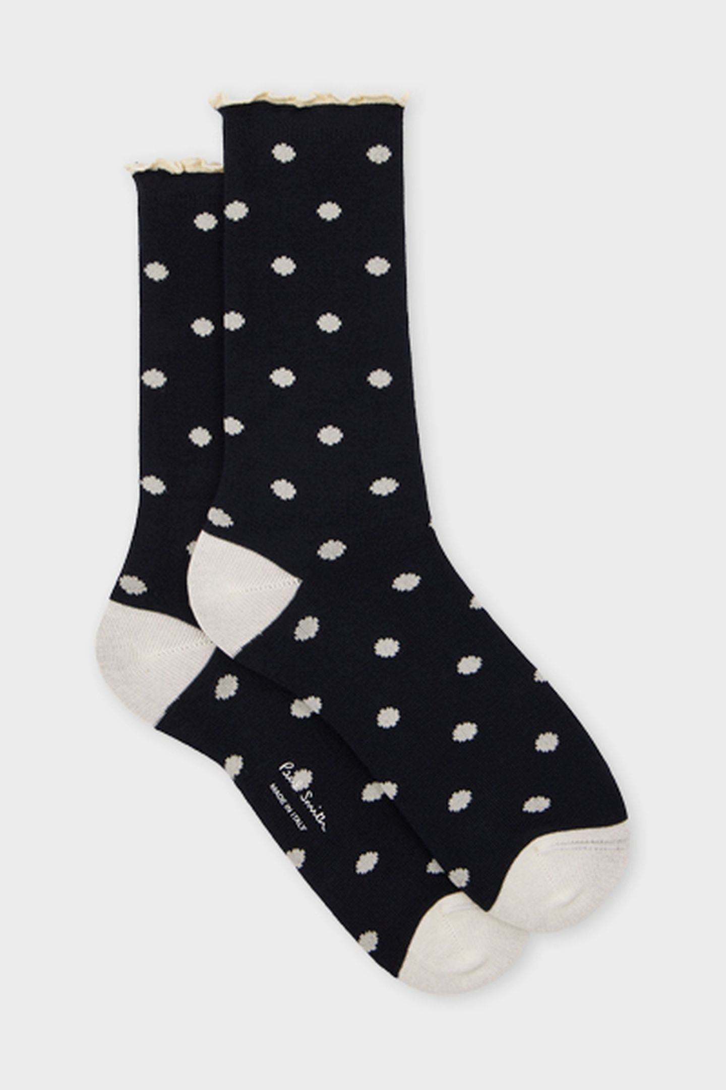 WOMEN SOCK JENNY POLKA NAVY 3