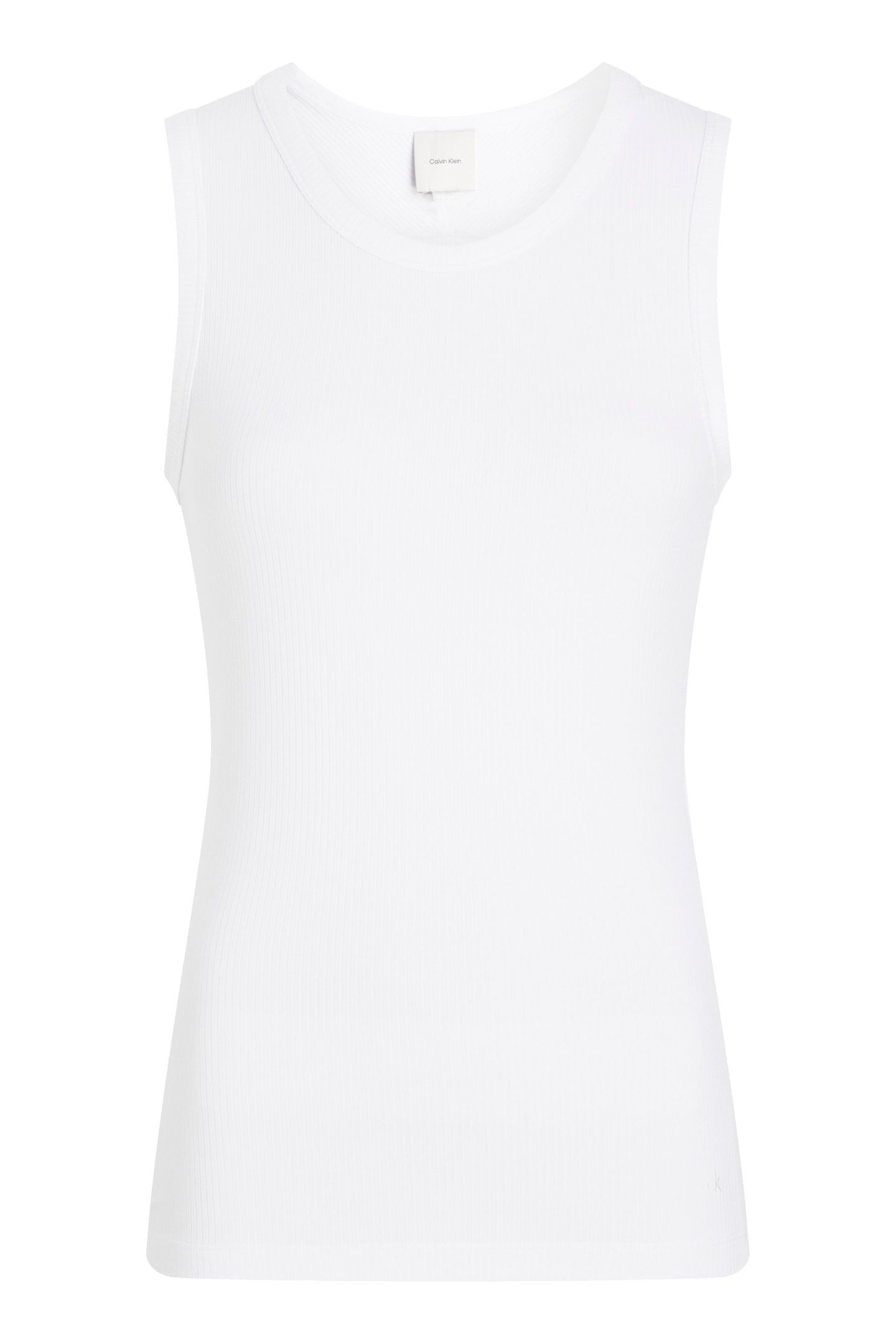 MODAL RIB C-NECK TANK BRIGHT WHITE 4